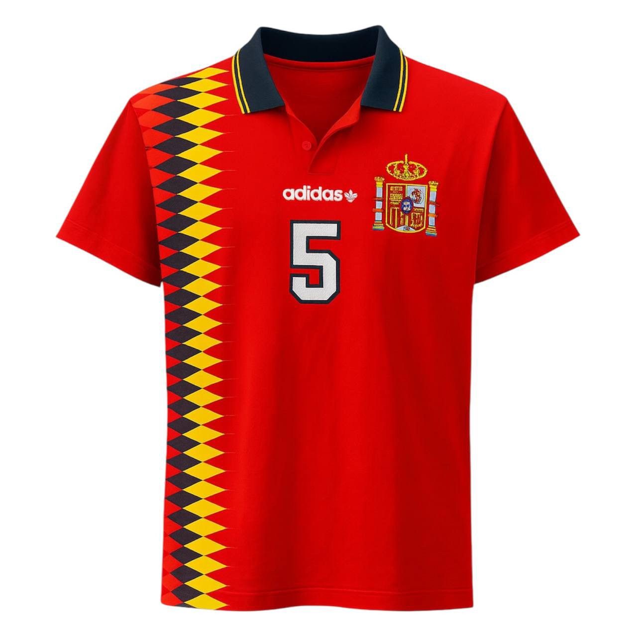 Adidas 1996 SPAIN TEAM OFFICIAL RETRO HONE SOCCER FOOTBALL JERSEY M Size US M / EU 48-50 / 2 - 1 Thumbnail