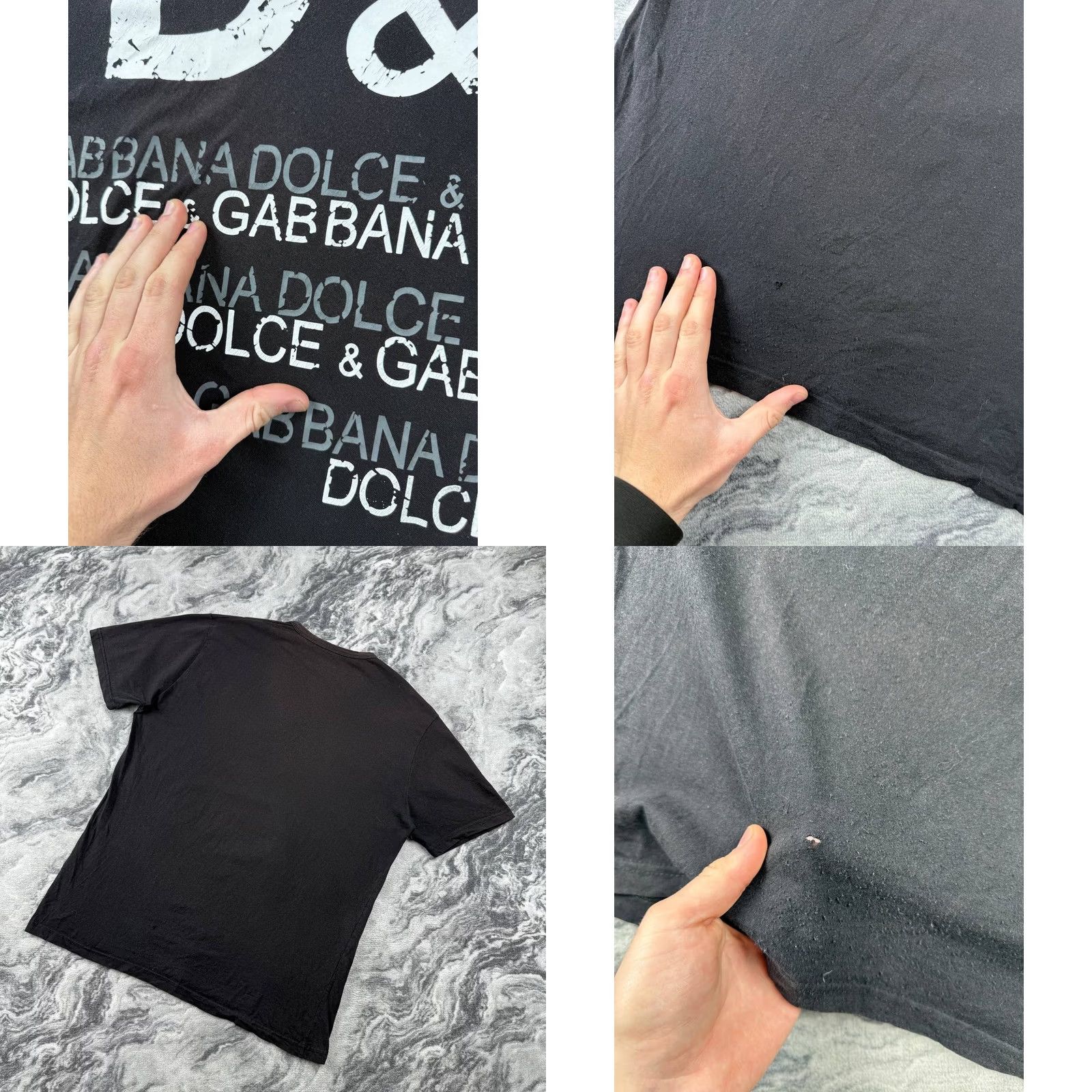 Dolce & Gabbana VINTAGE Dolce&Gabbana Big Logo 90s Men 2XL Black T-Shirt Logo 90s Mens Size US XXL / EU 58 / 5 - 8 Thumbnail
