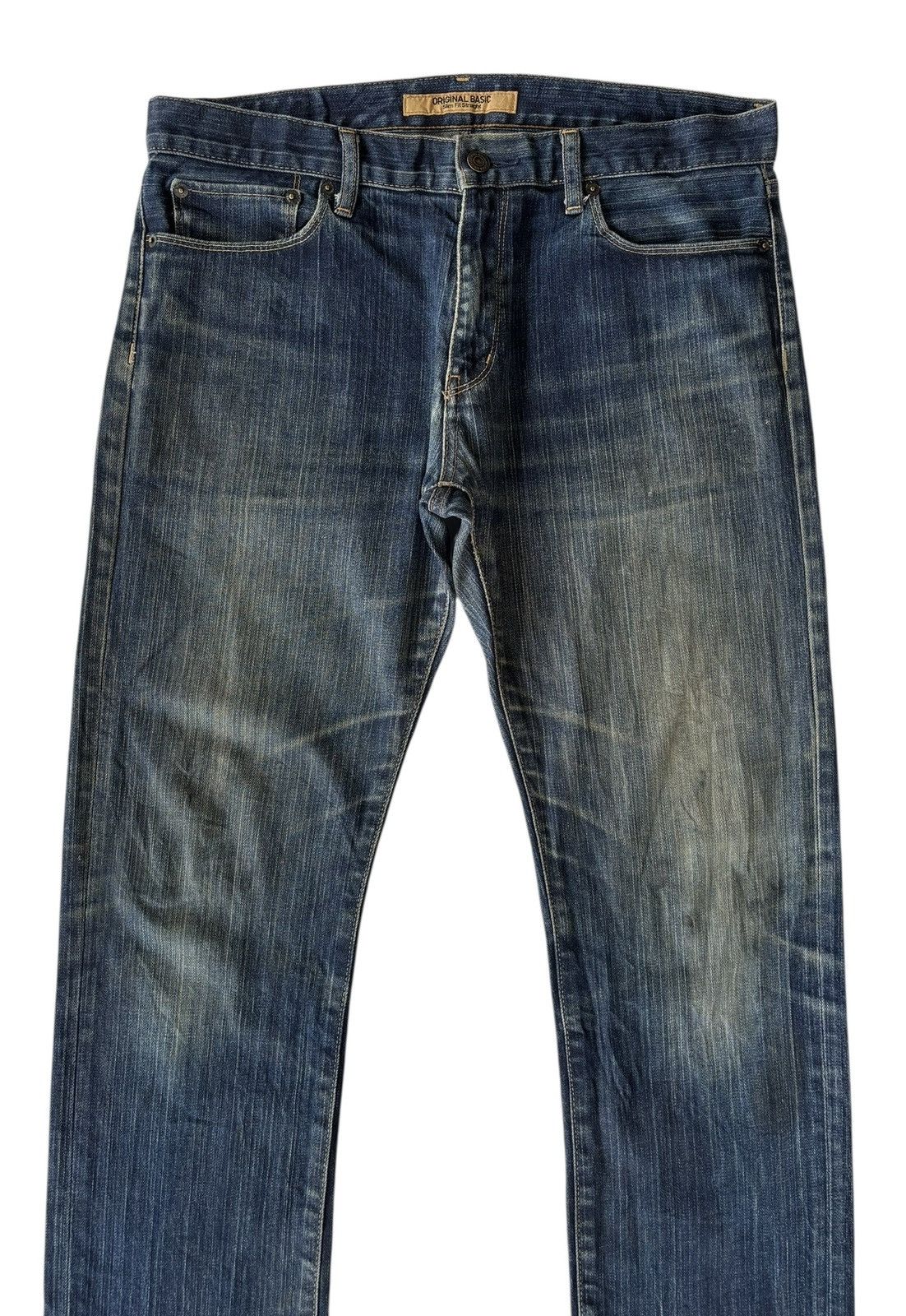 Undercover × Uniqlo Uniqlo S-001 Slim Fit Straight Distressed Denim Jeans Size US 34 / EU 50 - 5 Thumbnail