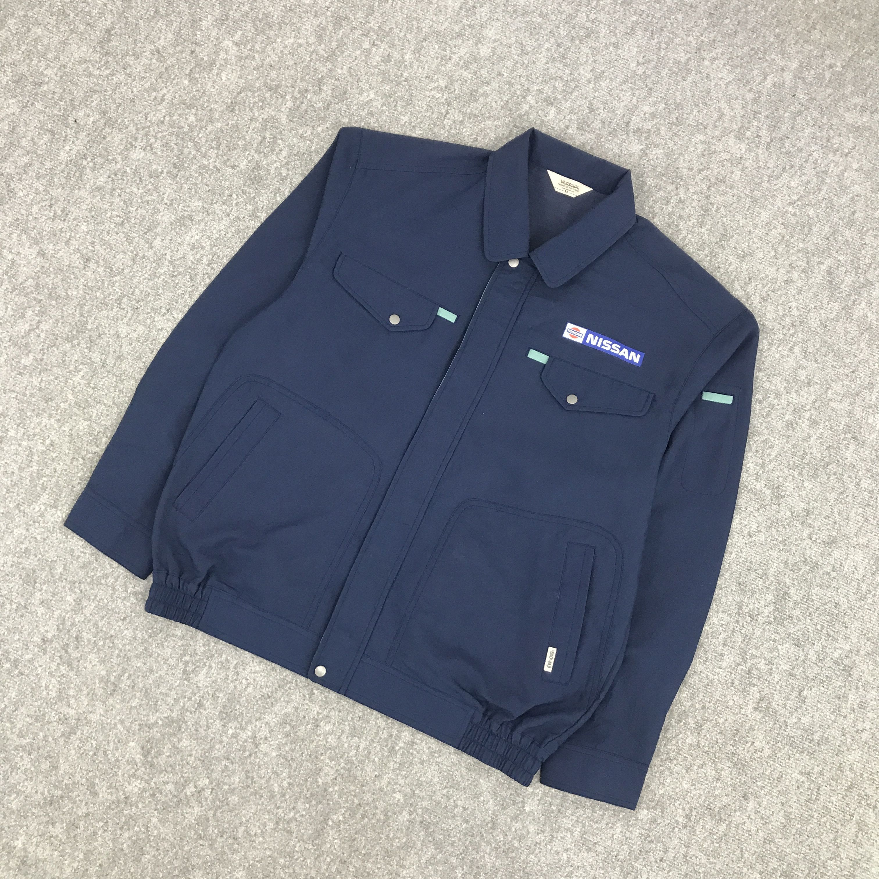 Japanese Brand NISSAN RACING WORK UNIFORM CUSTOM JACKET Size US L / EU 52-54 / 3 - 5 Thumbnail