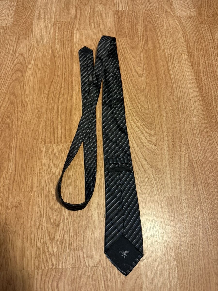 Prada PRADA Pinstripe Tie Size ONE SIZE - 1 Thumbnail