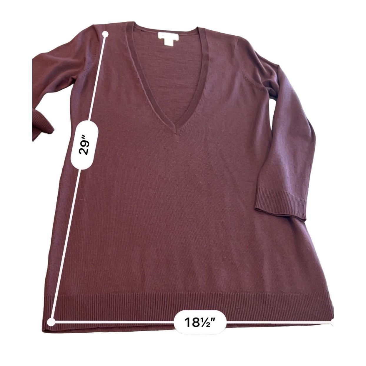 Ann Taylor Ann Taylor Petite V Neck Knit Sweater size PM Size M / US 6-8 / IT 42-44 - 5 Thumbnail