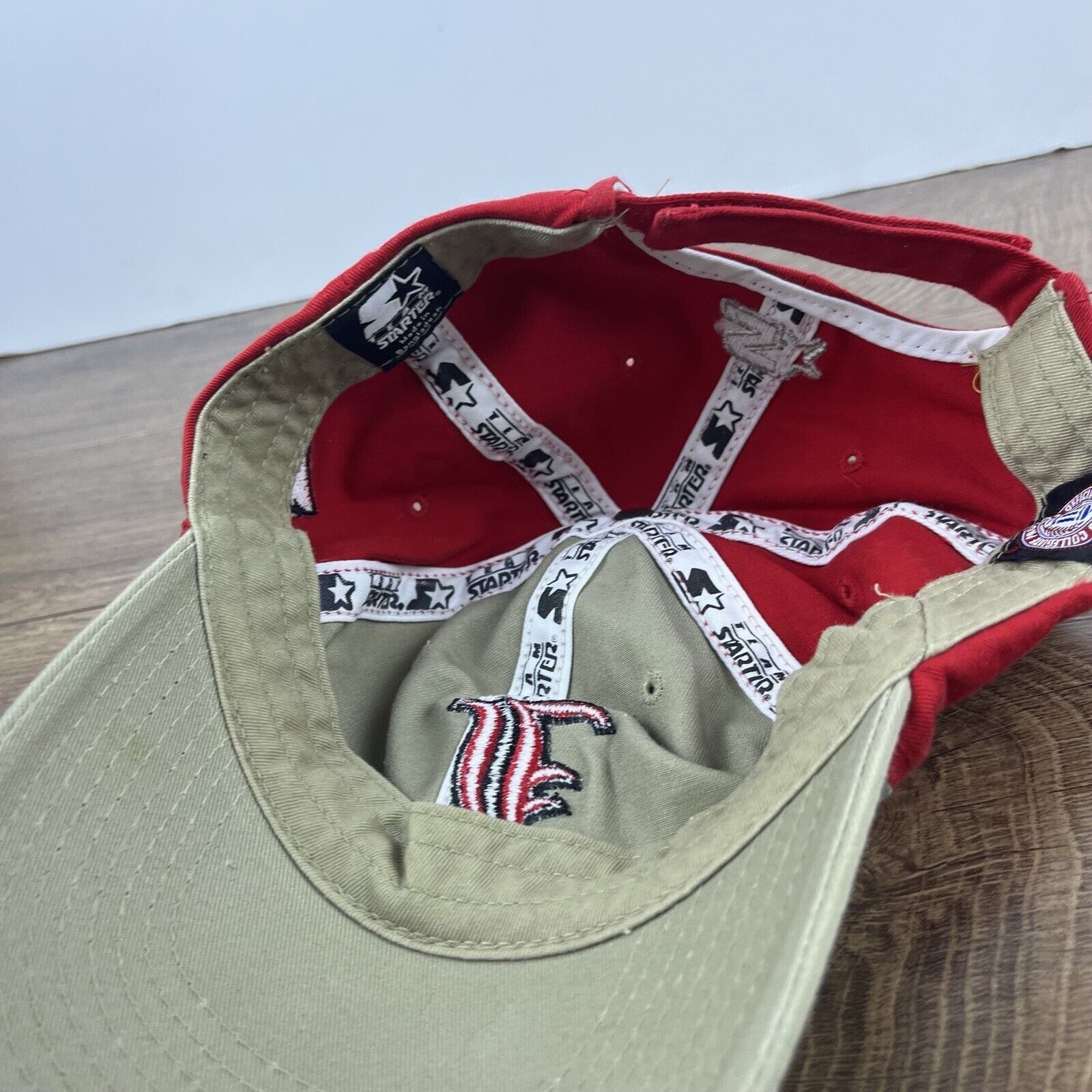 Starter Louisville Cardinals Hat Starter Hat Adjustable Hat Tan Hat Size ONE SIZE - 15 Thumbnail