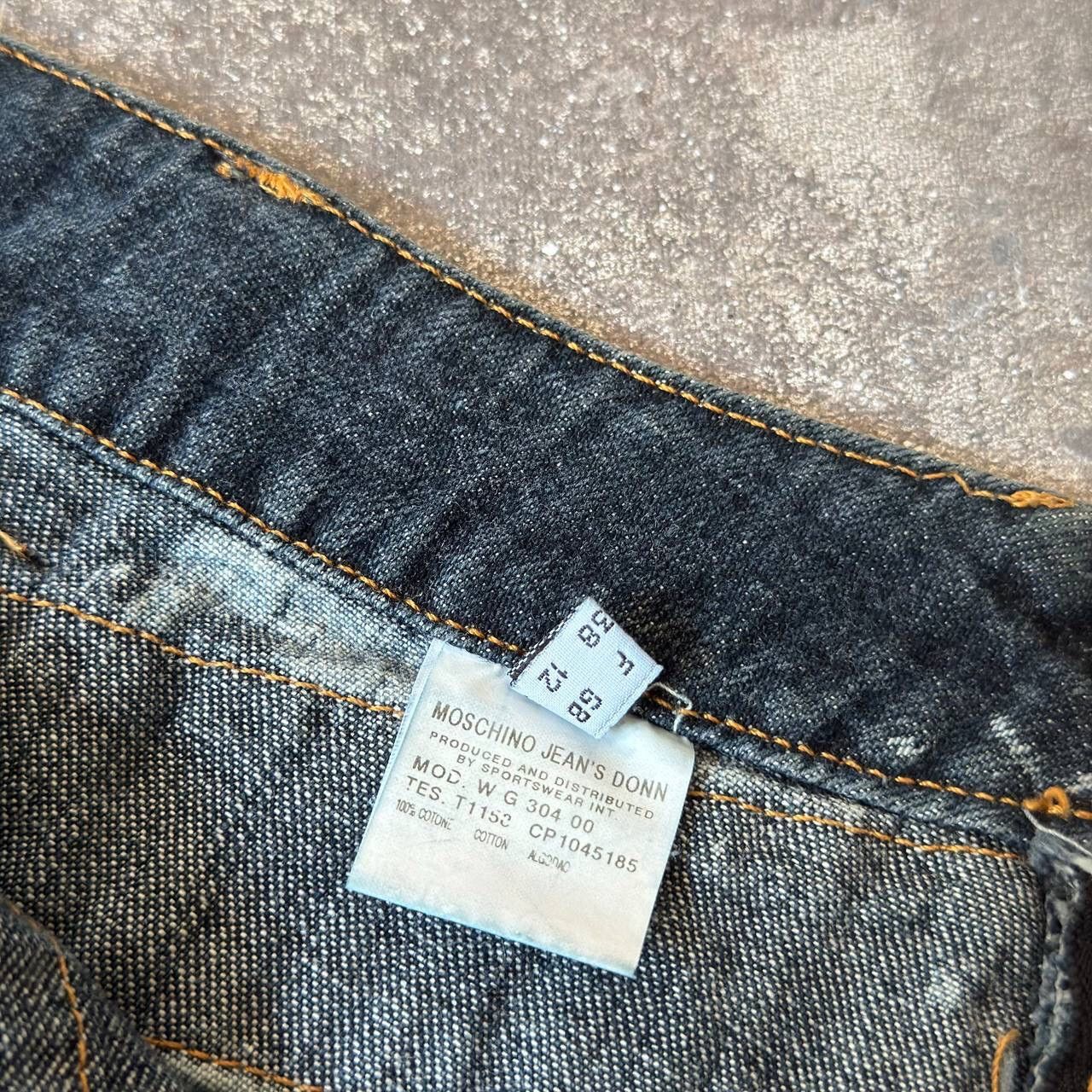 Moschino × Vintage Moschino Jeans Vintage Washed Denim Midi Skirt Size 29" - 9 Thumbnail