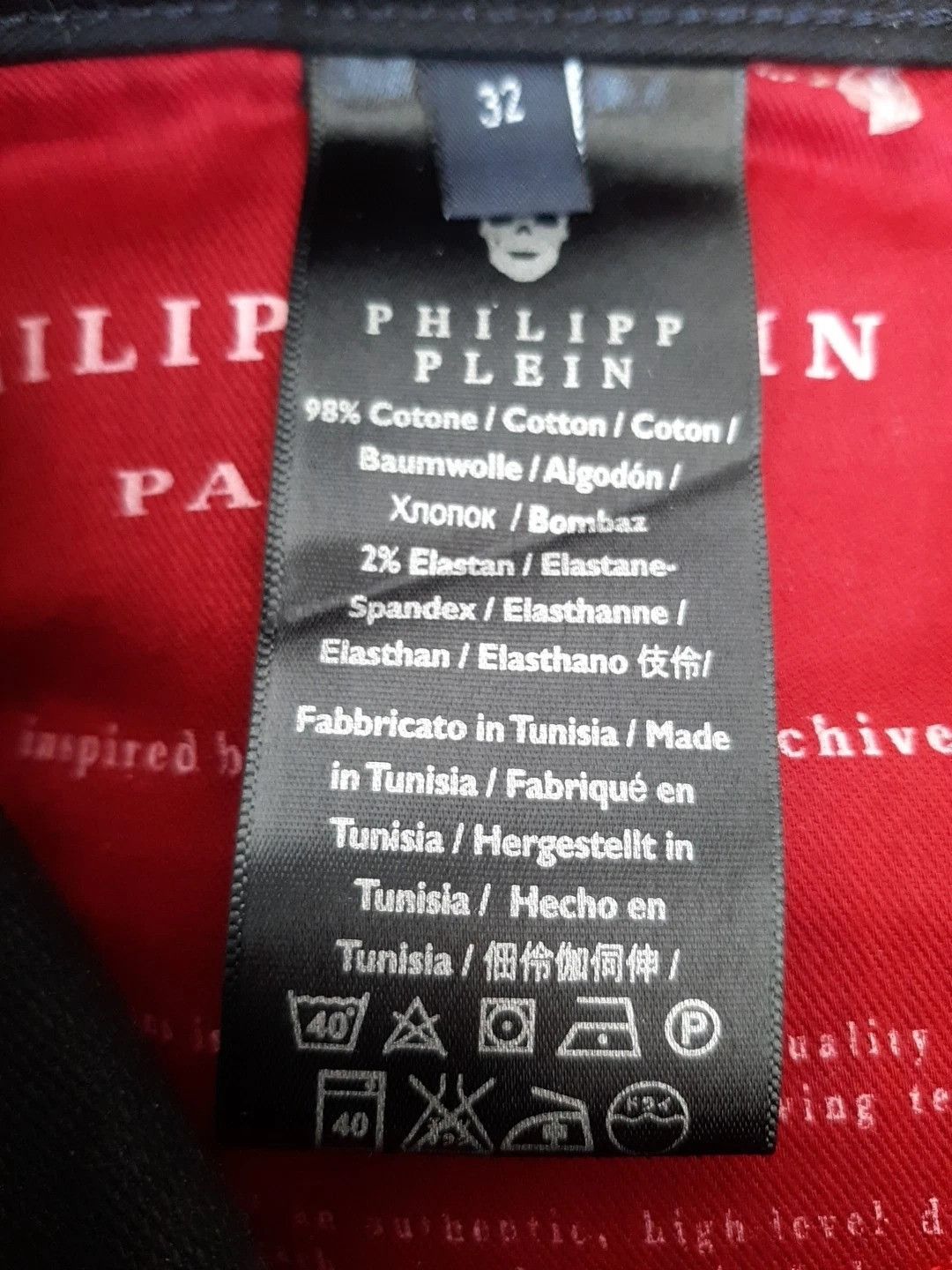 Philipp Plein Philipp Plein Jeans Mens Black Skinny Stretch Denim Pants Size US 32 / EU 48 - 12 Thumbnail