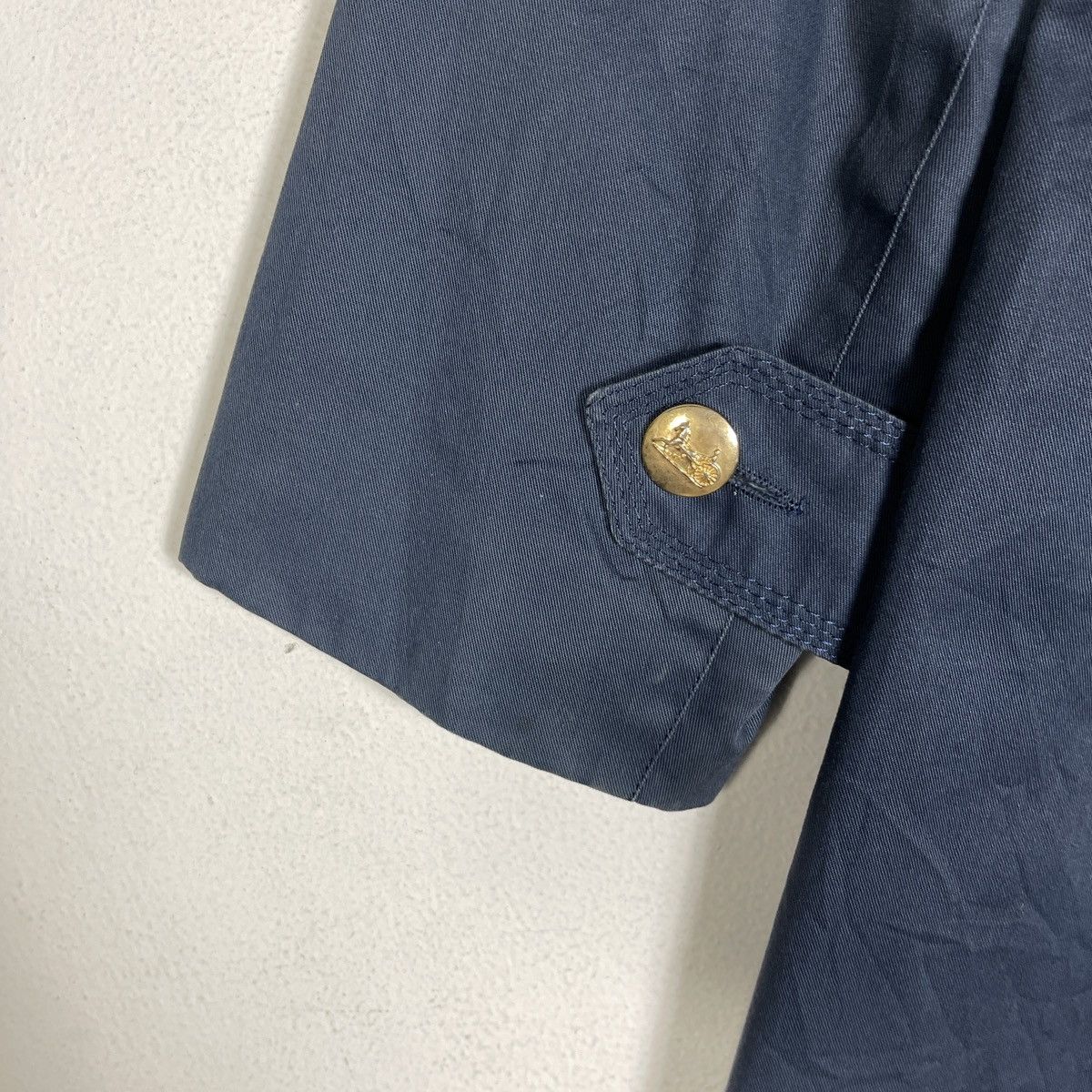 Celine 70S CELINE PARIS CARRIAGE LOGO TRENCH COAT WITH GOLD BUTTONS Size S / US 4 / IT 40 - 7 Thumbnail