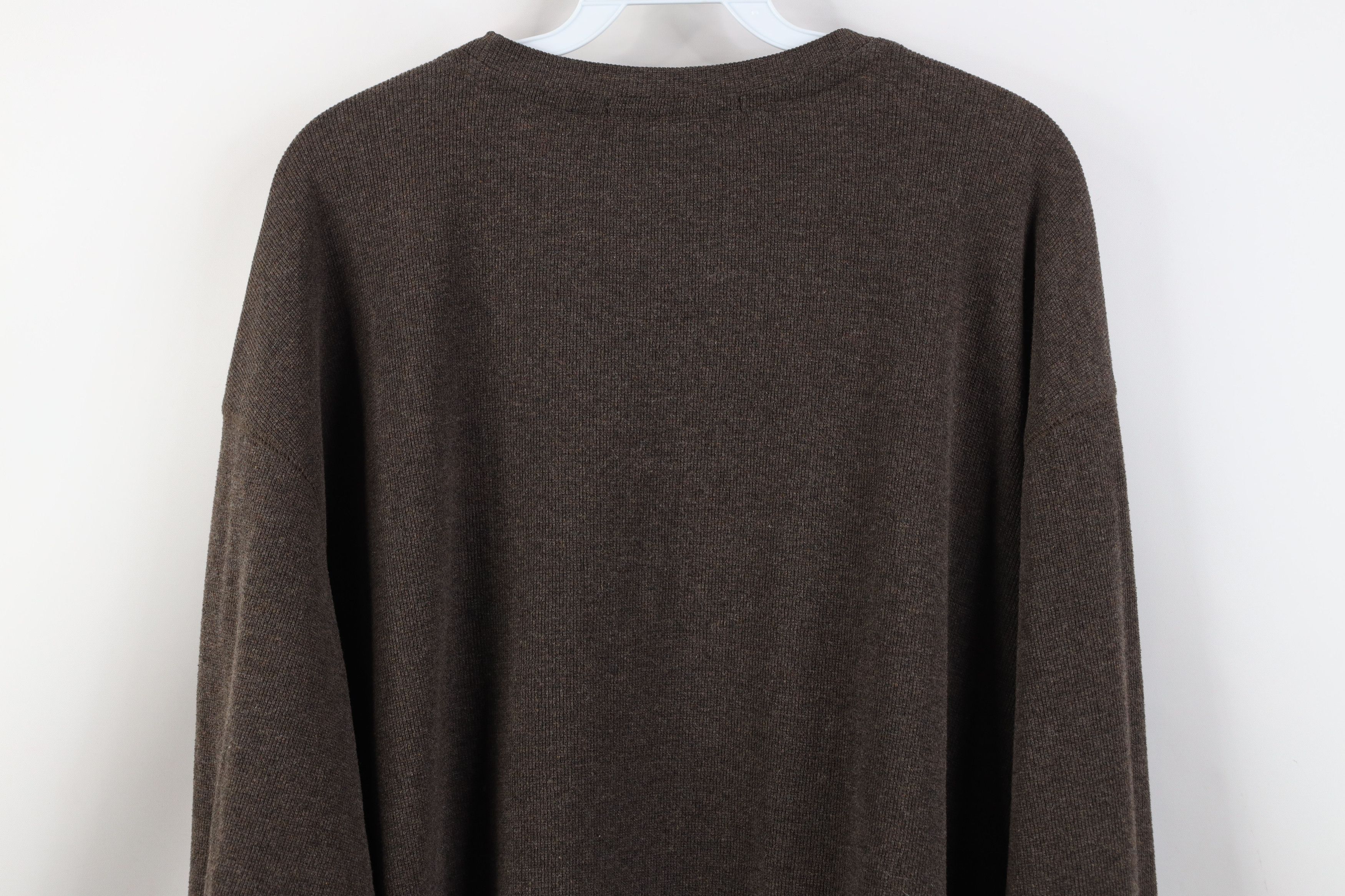 Vintage Vintage 90s Streetwear Waffle Knit Long Sleeve T-Shirt Size US XL / EU 56 / 4 - 9 Thumbnail