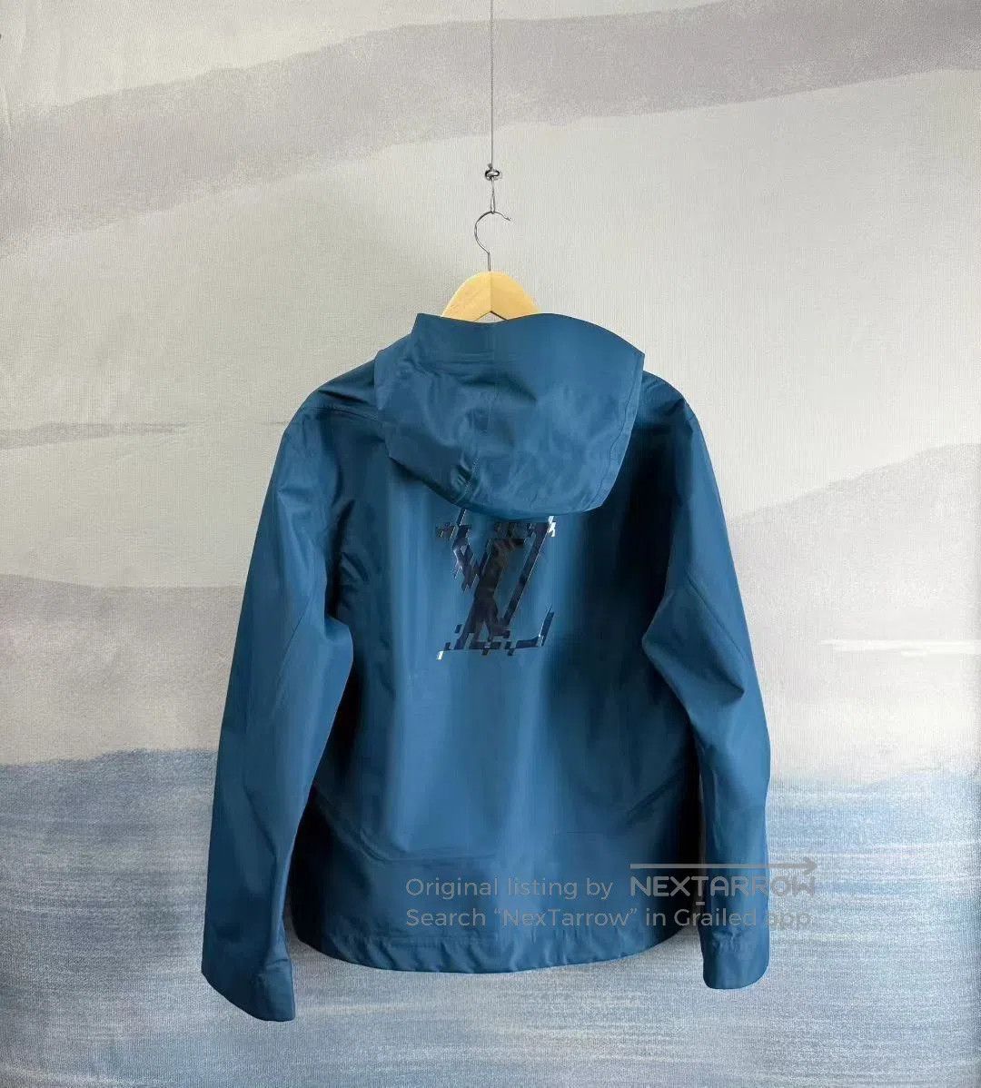 Louis Vuitton Louis Vuitton LV Printed Logo Blue Windbreaker. Size US M / EU 48-50 / 2 - 3 Thumbnail