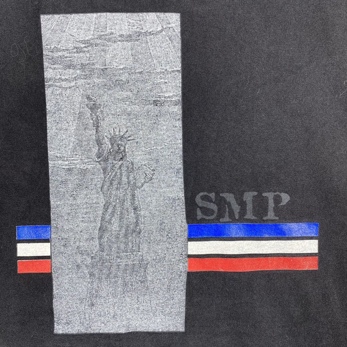 Vintage Vintage 90's SMP Skateboards Logo Tee Shirt Size US M / EU 48-50 / 2 - 7 Thumbnail