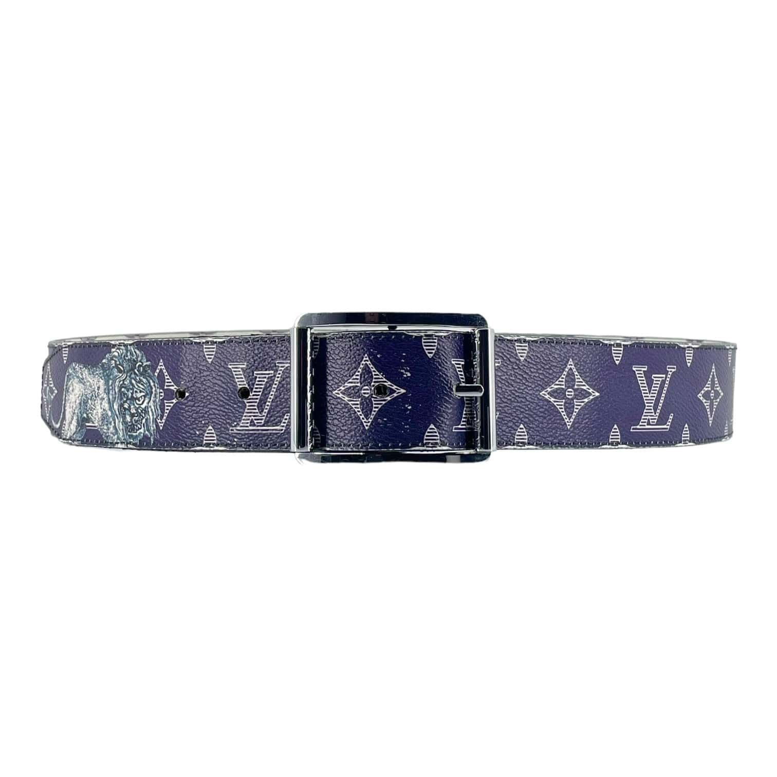 Chapman Brothers Monogram Belt Blue White