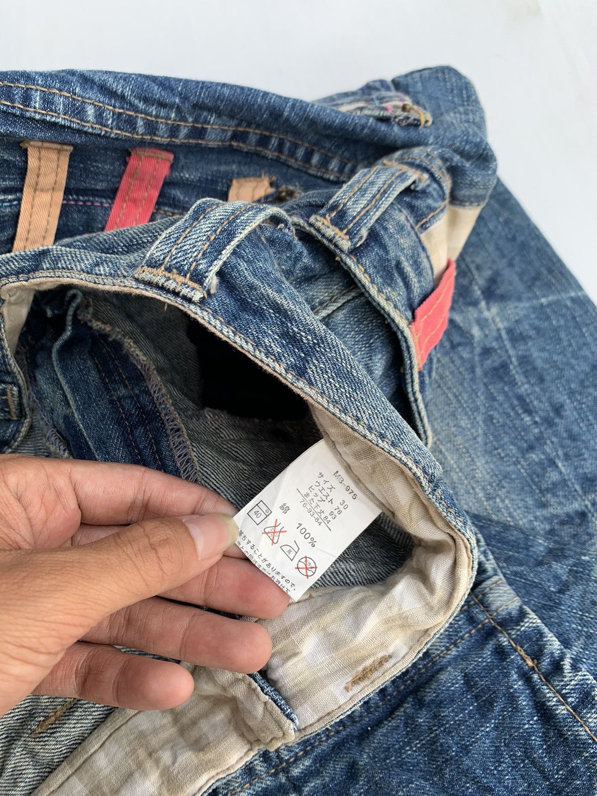 If Six Was Nine × Japanese Brand × Tornado Mart Japanese Double Waist Denim Pants Size US 30 / EU 46 - 4 Thumbnail