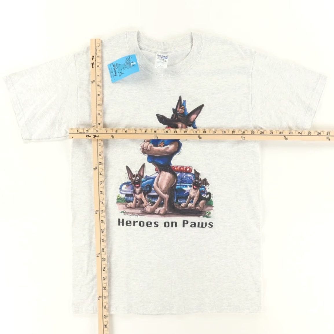 Vintage McCartney Shirt Grey Men's M Heroes on Paws Police K-9 T-Shirt Size US M / EU 48-50 / 2 - 3 Thumbnail