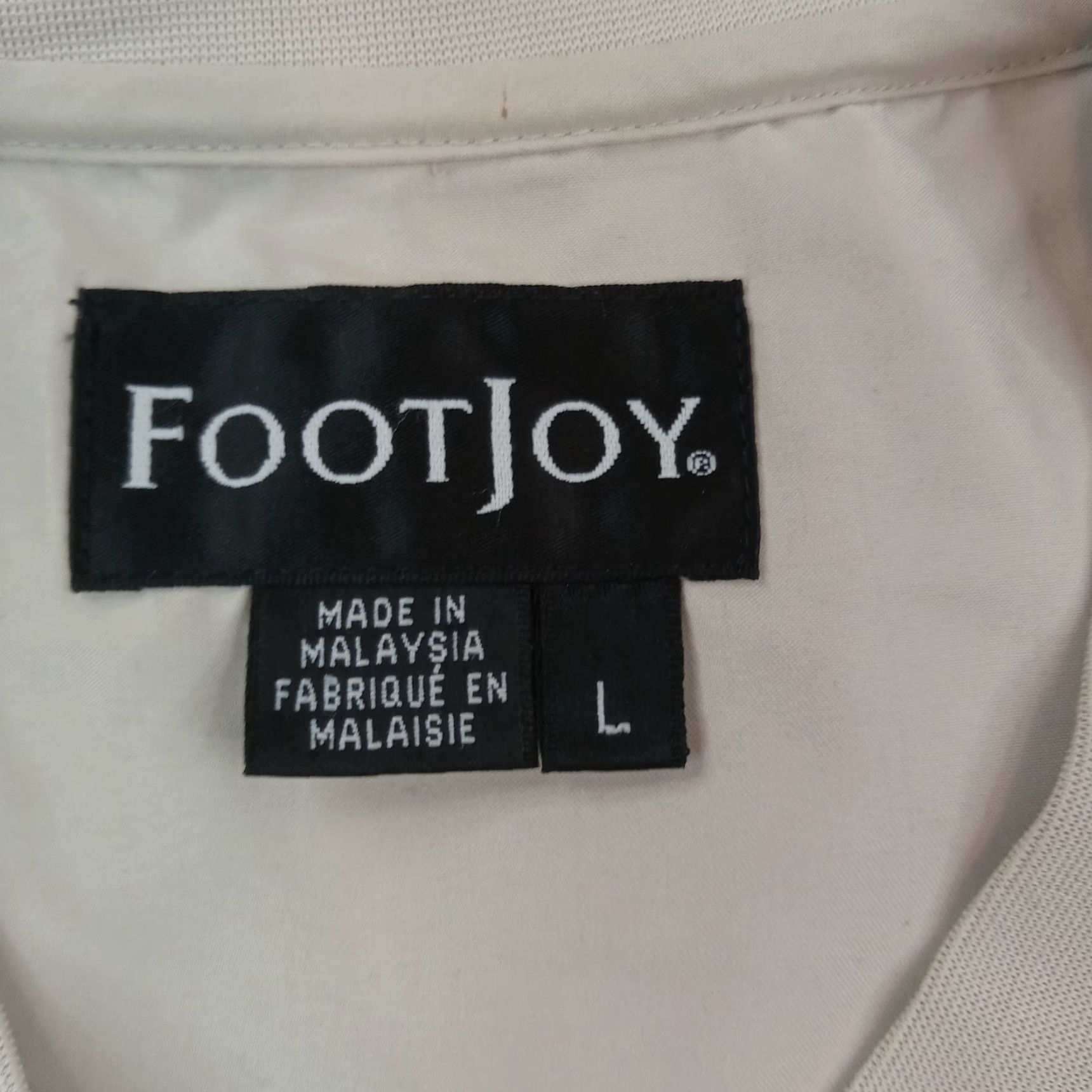 Footjoy Footjoy Mens Jacket Large Extra Large Beige Windbreaker Golf Size US 33 - 5 Thumbnail