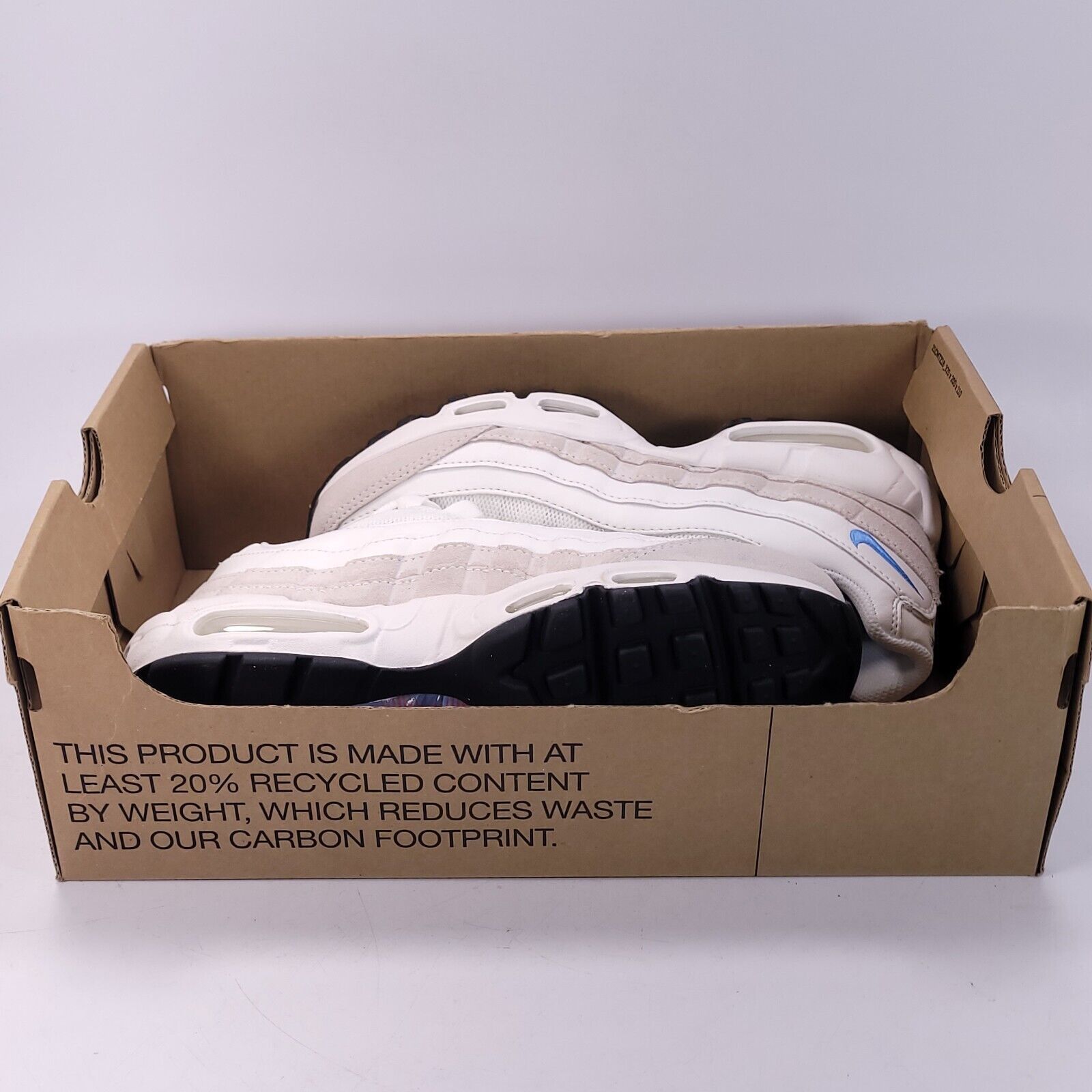Nike Nike Air Max 95 Shoe Womens Size 6 DJ9981-100 White Blue Size US 6 / IT 36 - 10 Thumbnail
