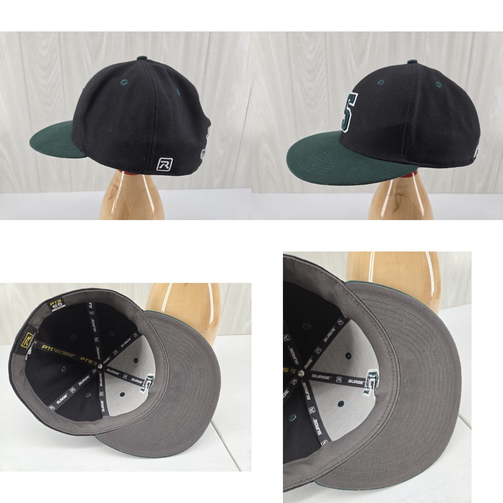 Vintage Shelton State Bucs Hat Cap Fitted 7 3/8 Tuscaloosa Alabama College Baseball Cap Mens Black Richardson Size ONE SIZE - 9 Thumbnail