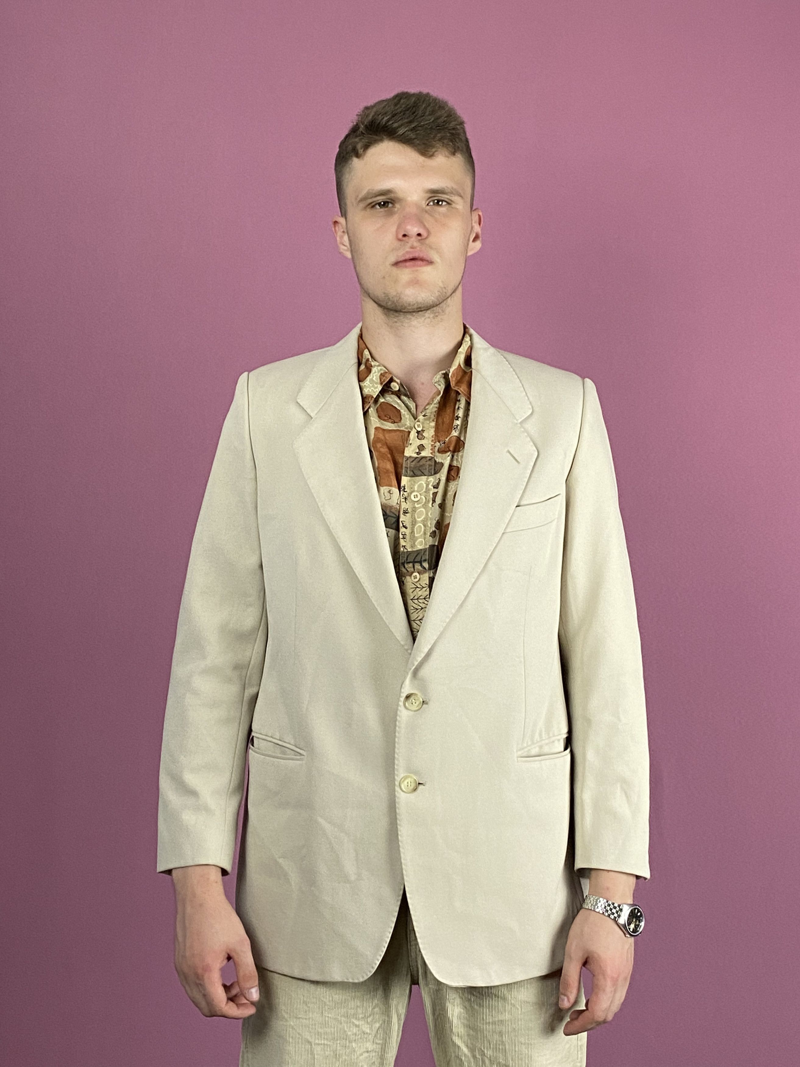 Designer × Guy Laroche Guy Laroche Vintage Men's Suit Blazer Jacket - L Size 50R - 3 Thumbnail