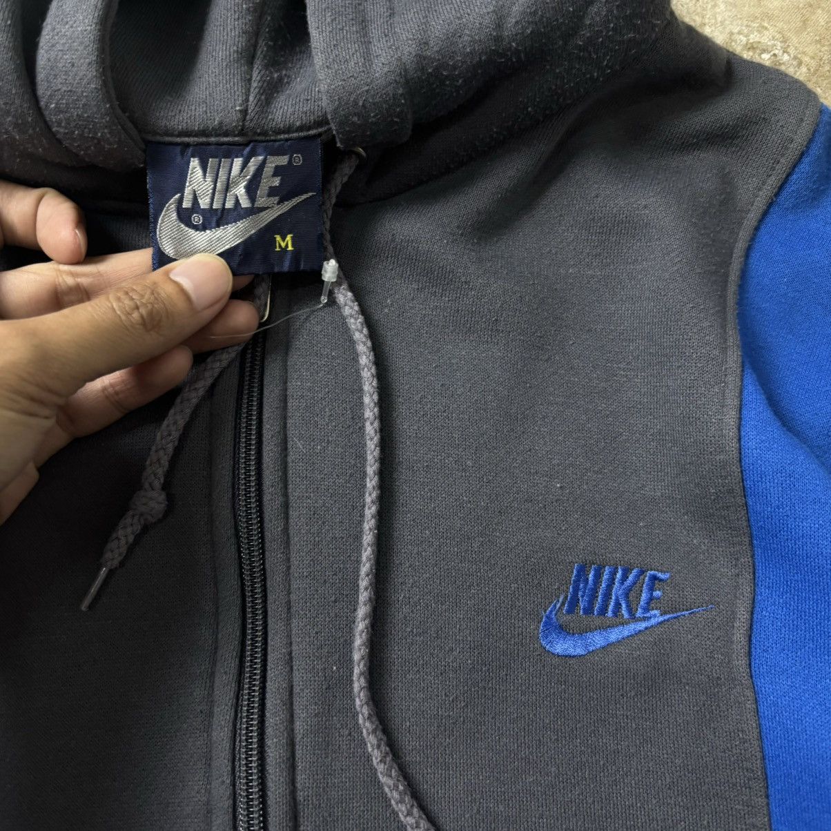 Nike × Vintage VINTAGE NIKE ZIP HOODIE Size US M / EU 48-50 / 2 - 2 Thumbnail