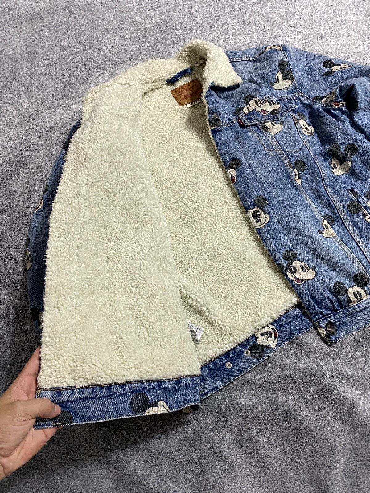 Levi's Levis x Disney mickey mouse 501 Sherpa Jacket limited edit Size US L / EU 52-54 / 3 - 2 Thumbnail