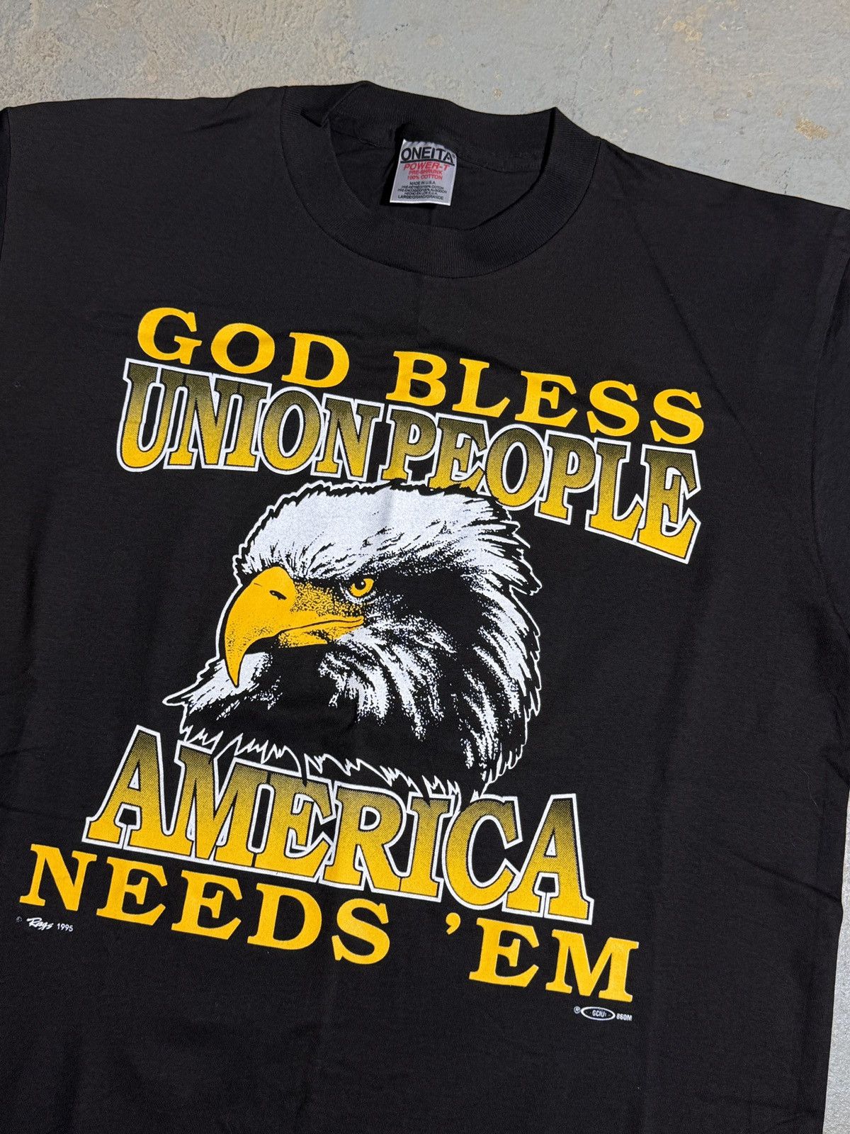 Other Vintage 1995 God Bless Union People tee shirt Size US L / EU 52-54 / 3 - 2 Thumbnail