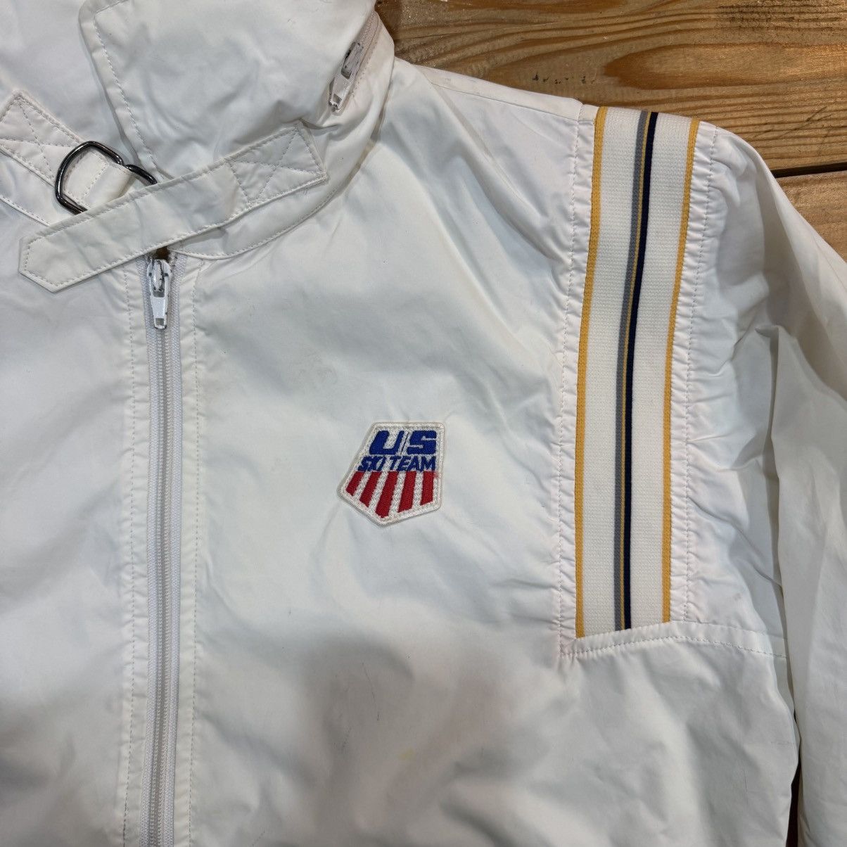 Descente × USA Olympics × Vintage VINTAGE RARE 90s‼️US Ski Team Logo Embroidery Light Jackets Size US M / EU 48-50 / 2 - 4 Thumbnail