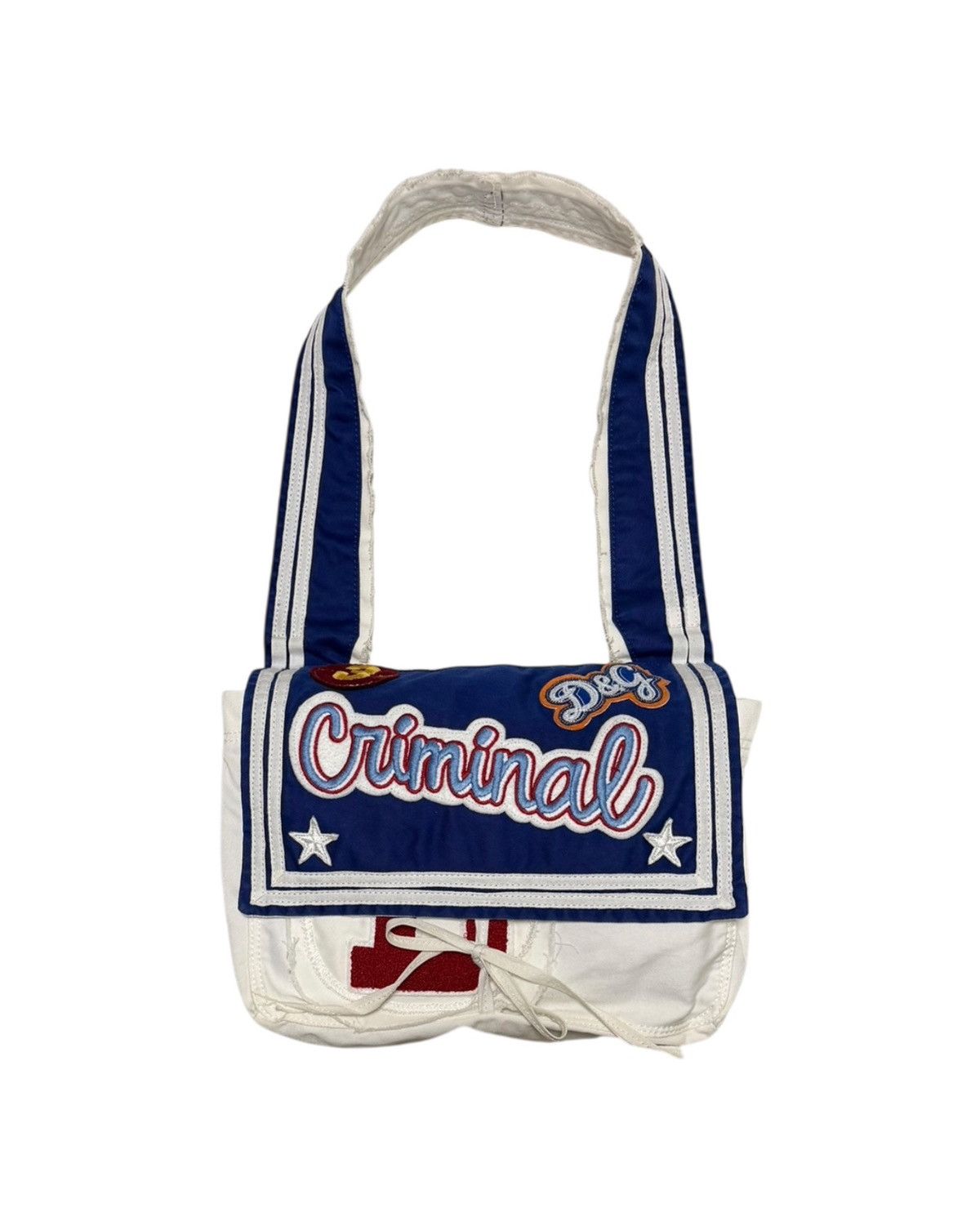Dolce & Gabbana D&G Spring Summer 2002 “Criminal” Patch Shoulder Bag Size ONE SIZE - 1 Thumbnail