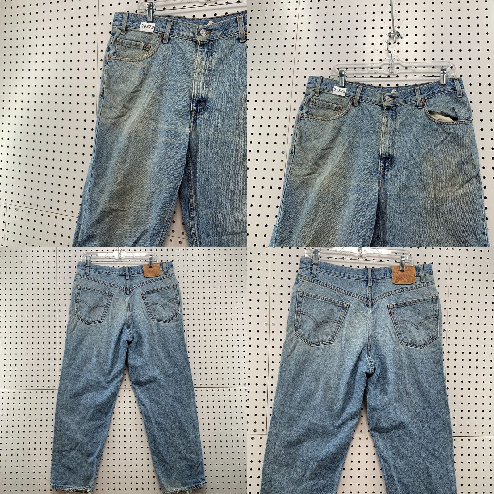 Levi's Vintage 90s Levi'S 550 Denim Blue Jeans Mens Size Fits 35X28.5 Relaxed Straight Size US 35 - 8 Thumbnail