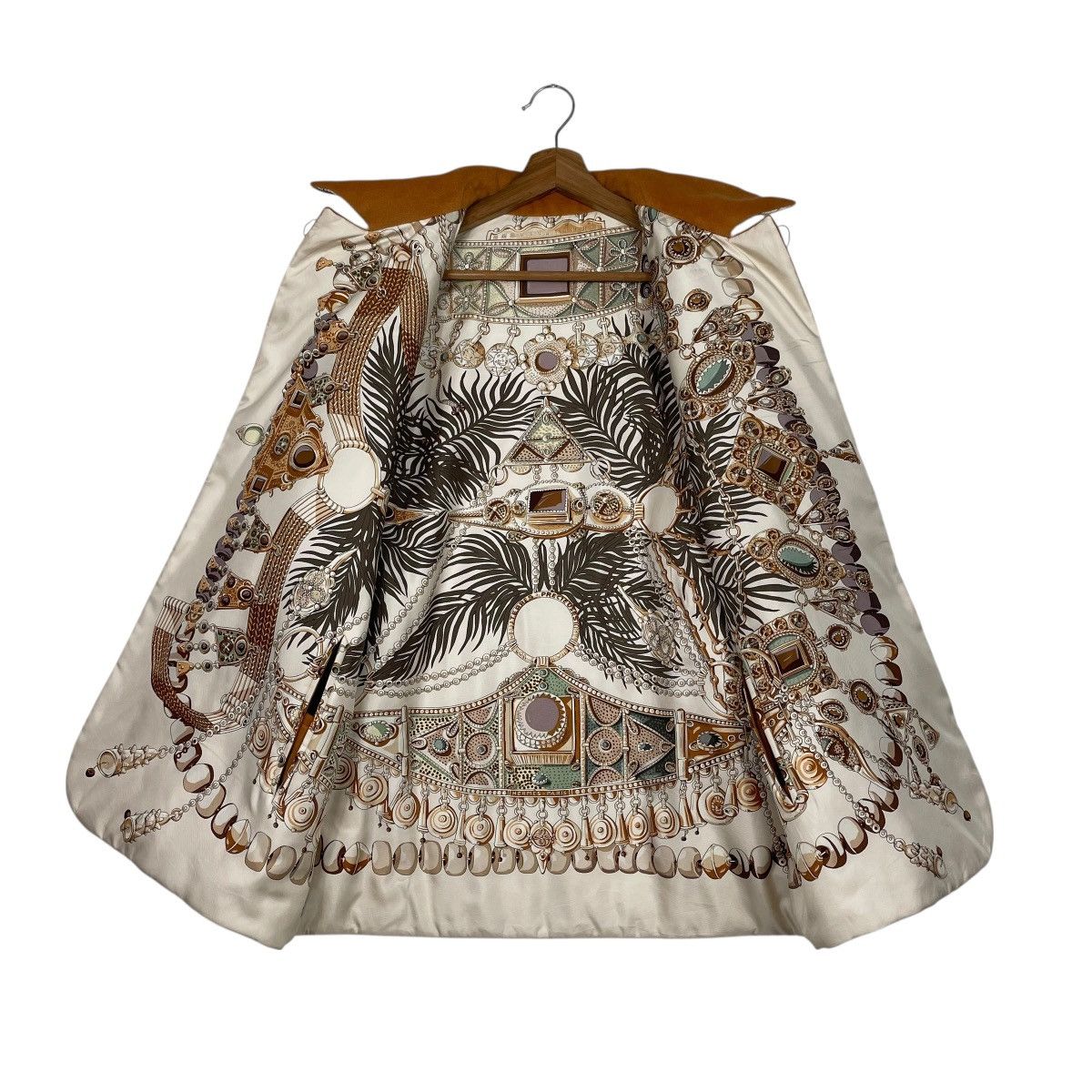 Hermes Vintage Hermes Terres Precieuses Silk Wool Reversible Jacket Size S / US 4 / IT 40 - 7 Thumbnail