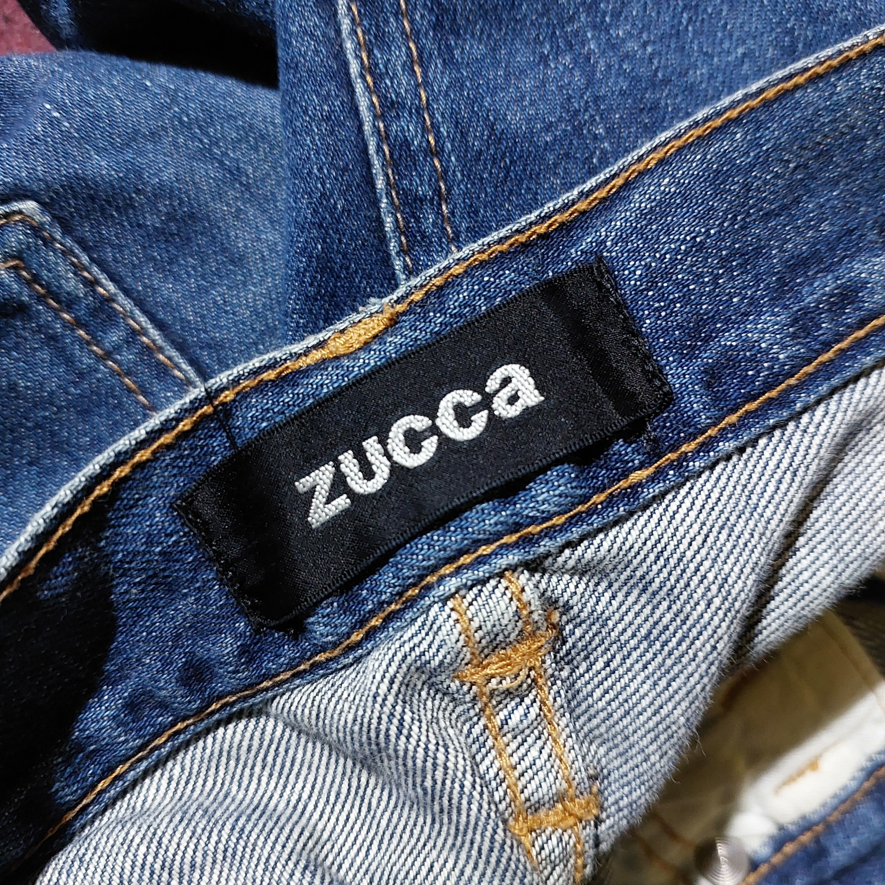 Zucca issey miyake japan blue faded straight jeans