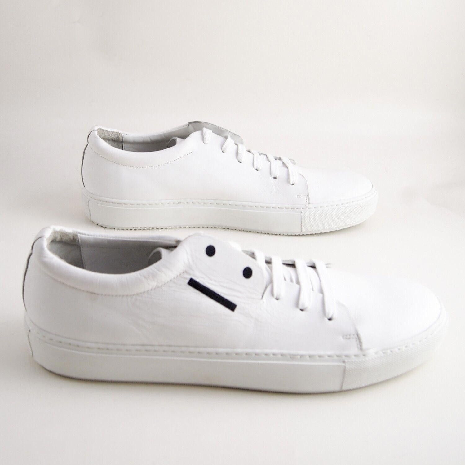 Acne Studios Acne Studios Emoji Sneakers White Leather US 12 EU 45 Size US 12 / EU 45 - 7 Thumbnail