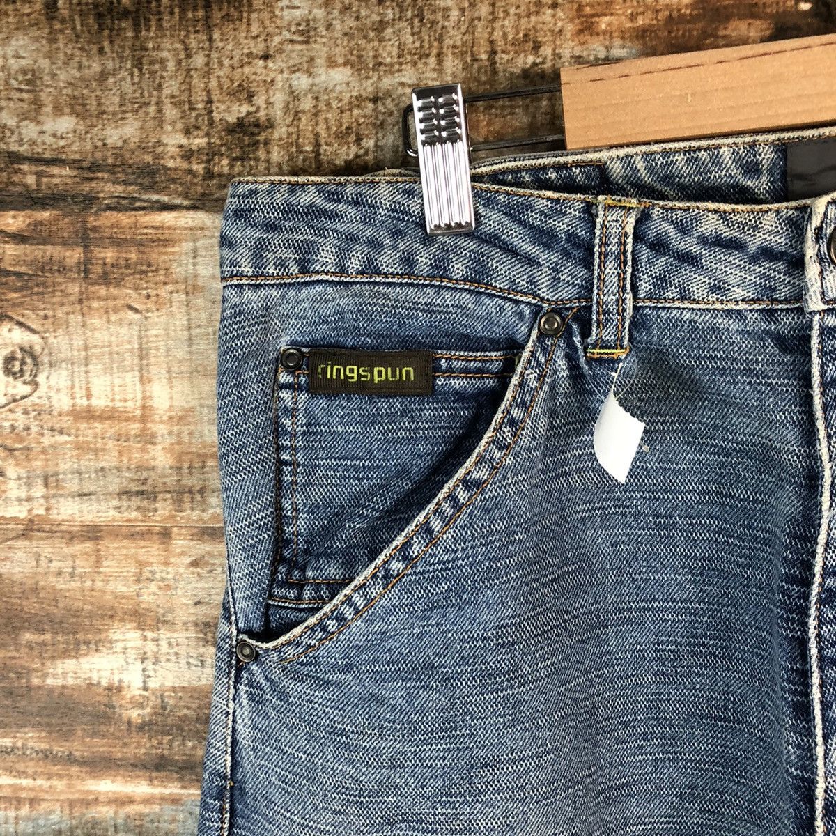 Ringspun DL Ring Spun double knee Blue vintage Denim Pants #C136 Size US 31 - 7 Thumbnail