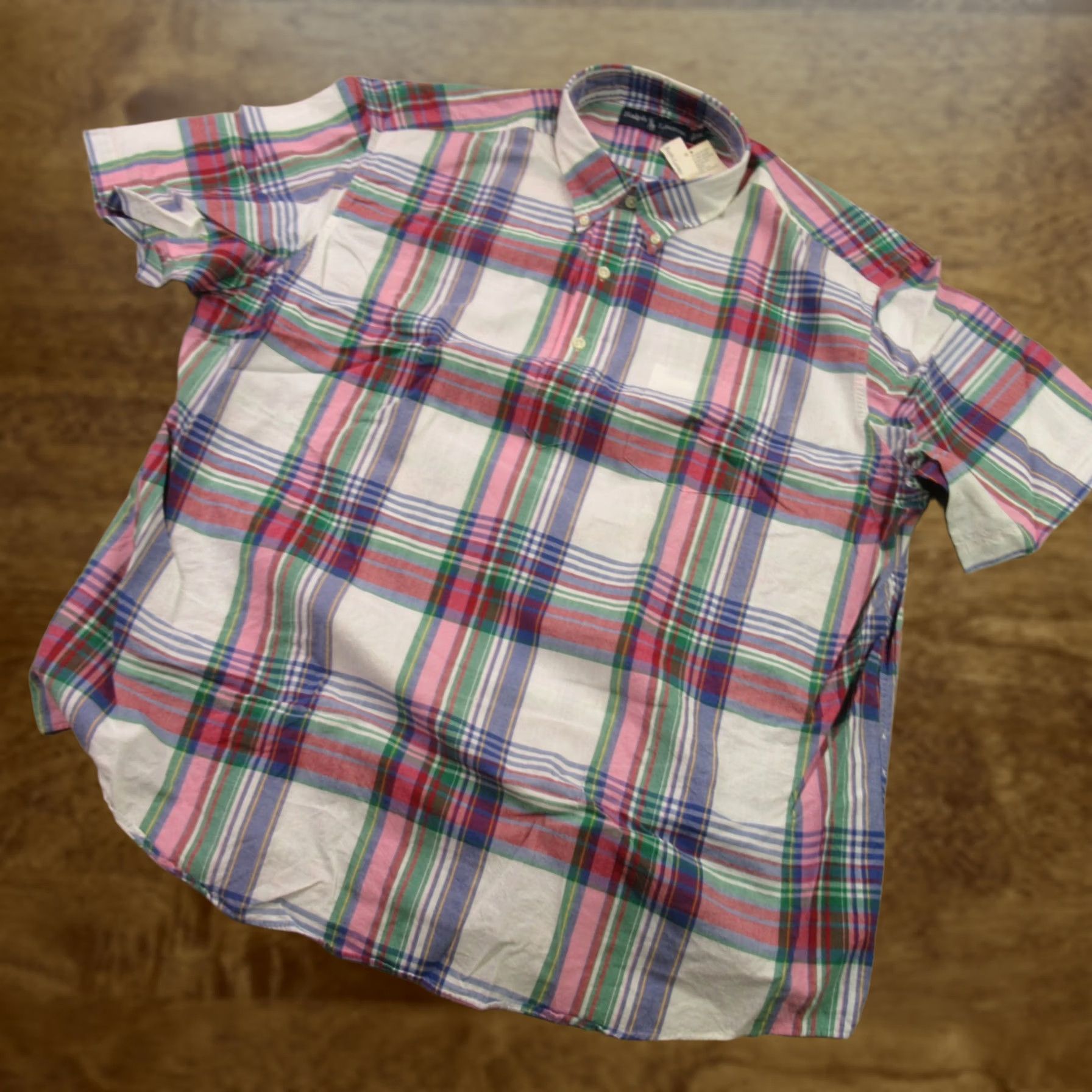 Ralph Lauren Ralph Lauren Shirt Mens XL Short Sleeve Button-Up Lightweight Plaid Color Multicolor Casual Workwear Regular Fit Button-Down Collar 1/4 2004 Size US XL / EU 56 / 4 - 1 Thumbnail