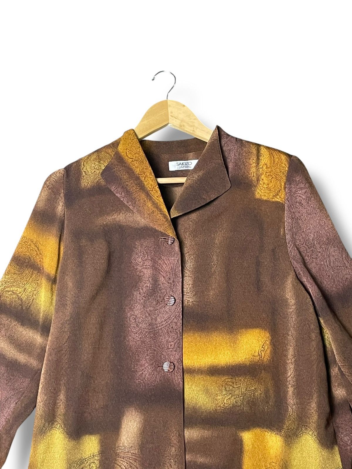 Designer × Japanese Brand × Vintage Sakizo x Japanese Brand Abstract Button Ups Shirt (41) Size US S / EU 44-46 / 1 - 3 Thumbnail