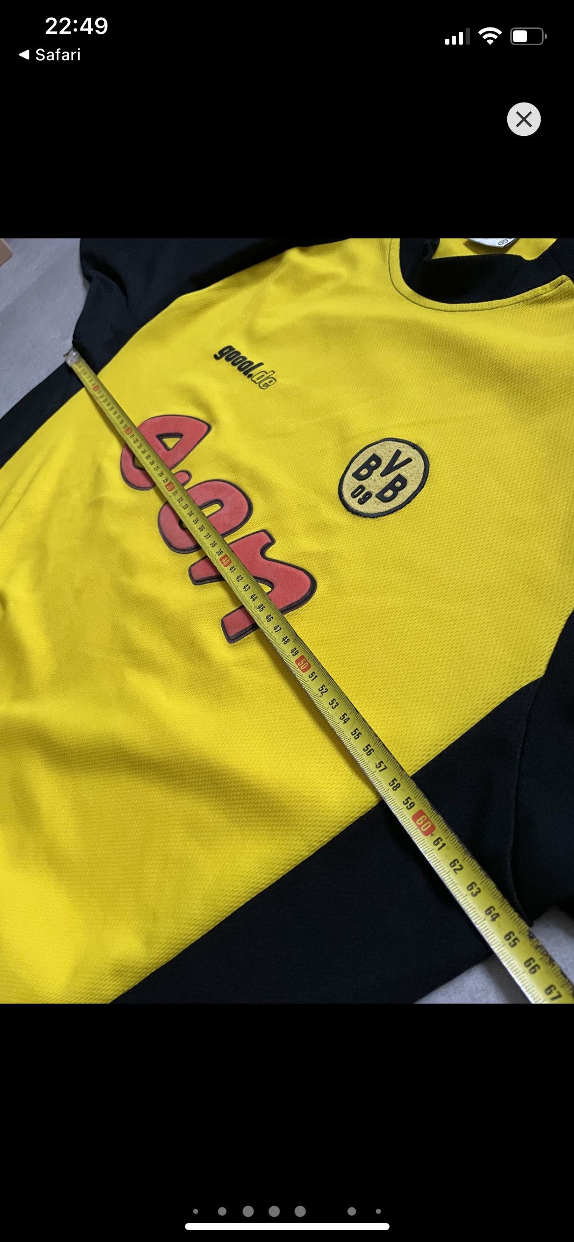 Vintage VINTAGE BORUSSIA BVB GOOOL.DE JERSEY Size US XXL / EU 58 / 5 - 6 Thumbnail