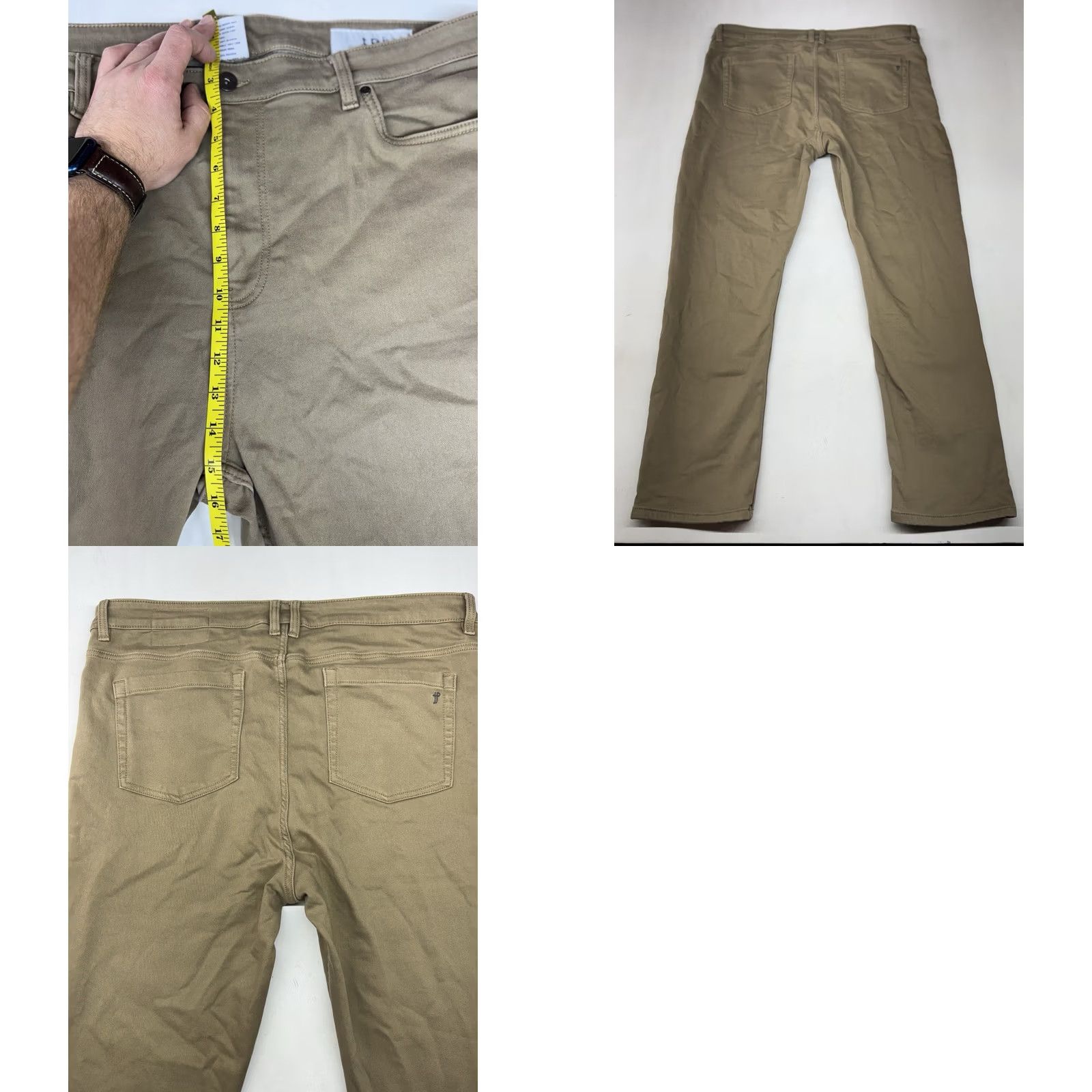 Vintage The Perfect Jean NYC Pants Jeans Mens 40x30 Brown Slim Thick High Rise Denimh Inseam 30in Khakis Work Biker Utility Bohemian Preppy Slimming Size US 40 / EU 56 - 8 Thumbnail