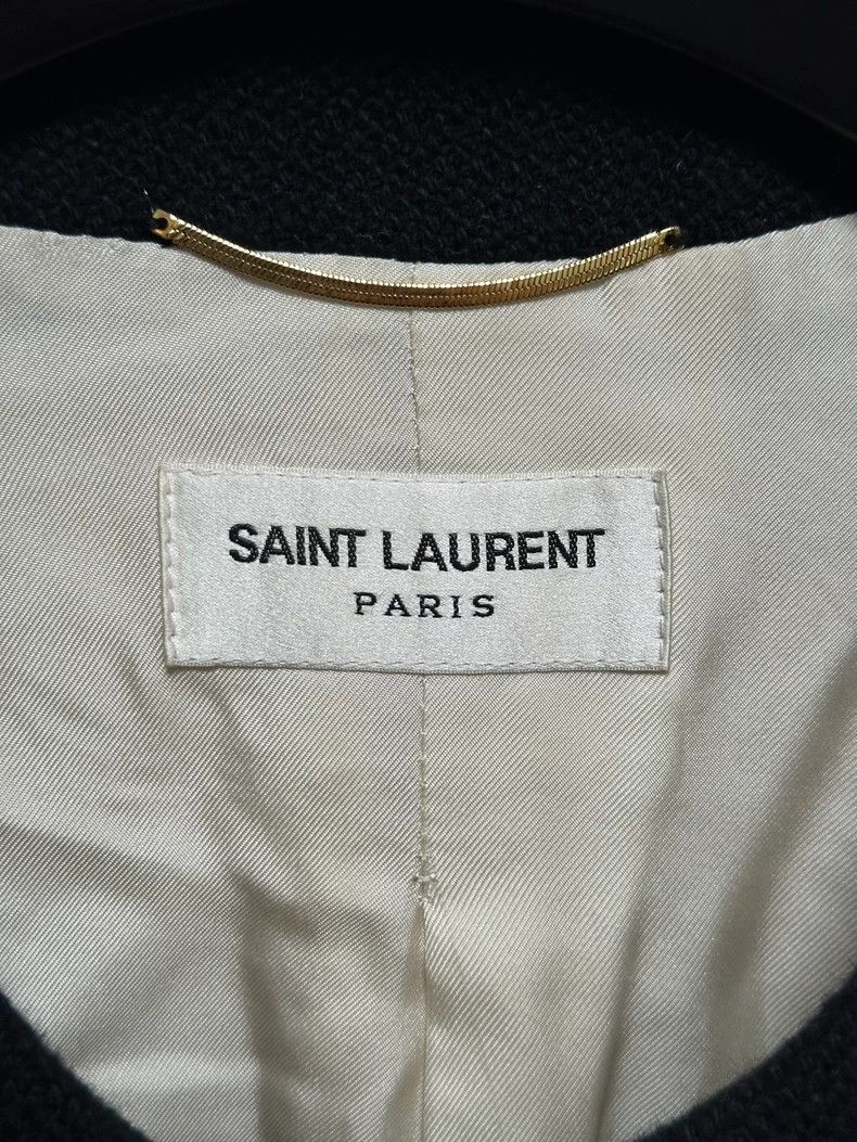 Yves Saint Laurent Saint LaruentIvory tweed parka jacket 2502-Nextarrow Size XS / US 0-2 / IT 36-38 - 4 Thumbnail