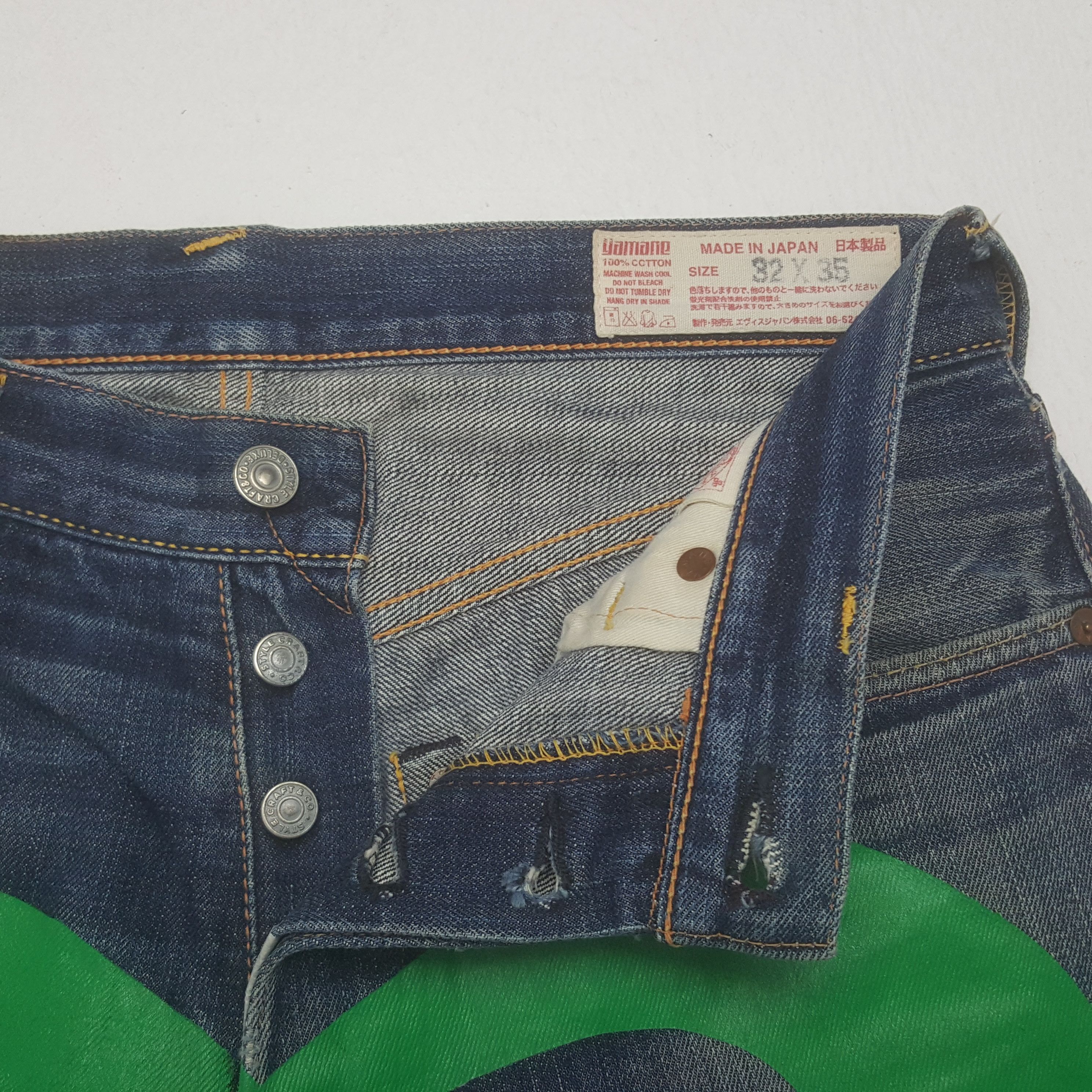 Evisu Vintage Evisu Japan Selvedge Custom Art Daicock Denim Jeans Size US 30 / EU 46 - 13 Thumbnail