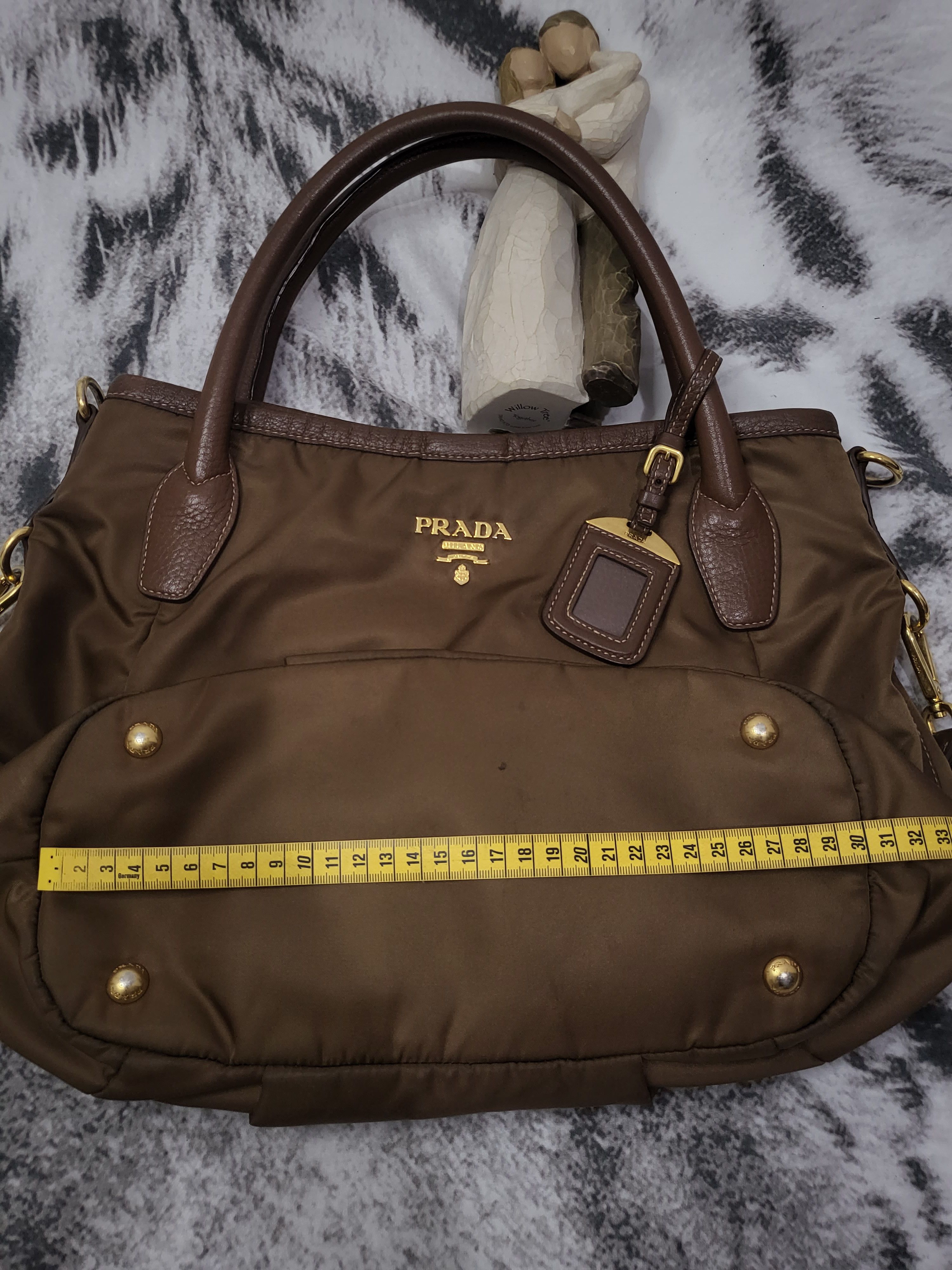 Prada Prada Brown Tessuto Satchel Size ONE SIZE - 4 Thumbnail