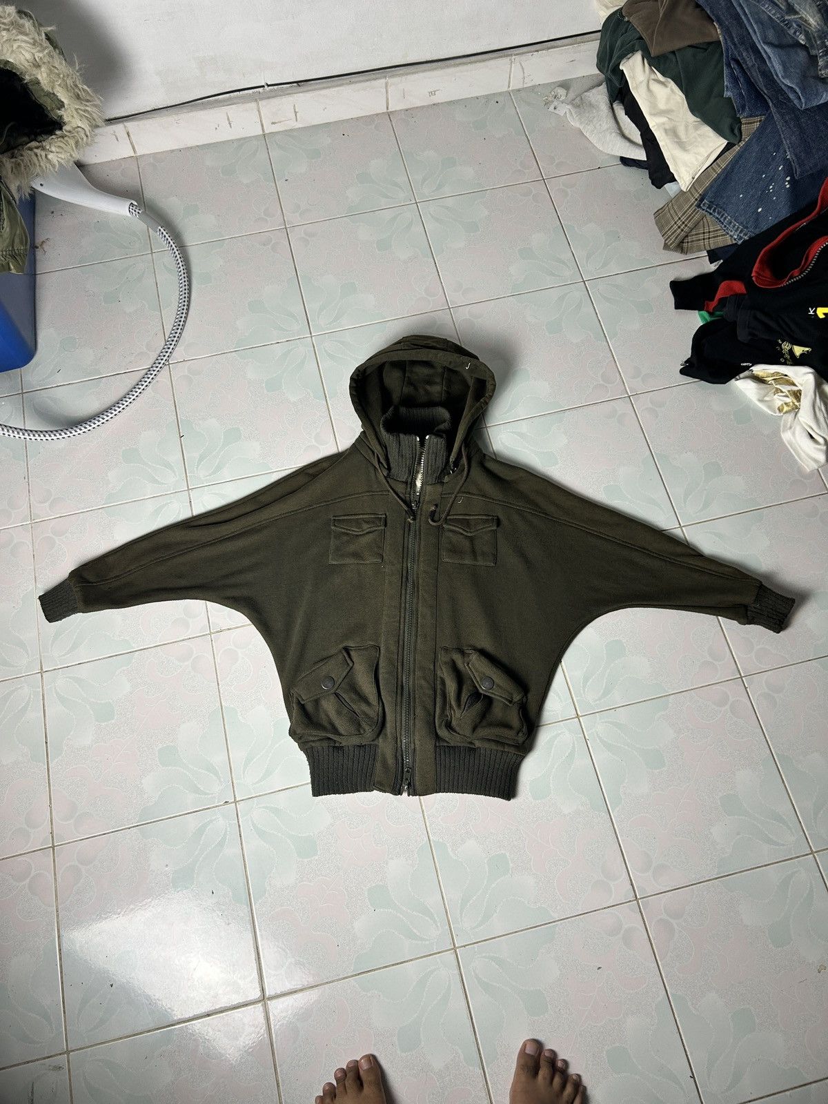 Japanese Brand Durer multi pocket army zipper double hooded japan jacket Size US M / EU 48-50 / 2 - 11 Thumbnail