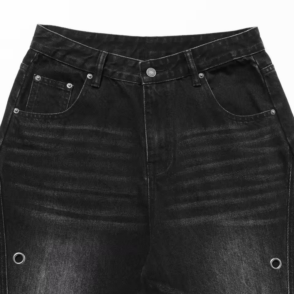 Jean Washed Designer Y2k Wide Leg Baggy Jeans Trousers Size US 32 / EU 48 - 7 Thumbnail