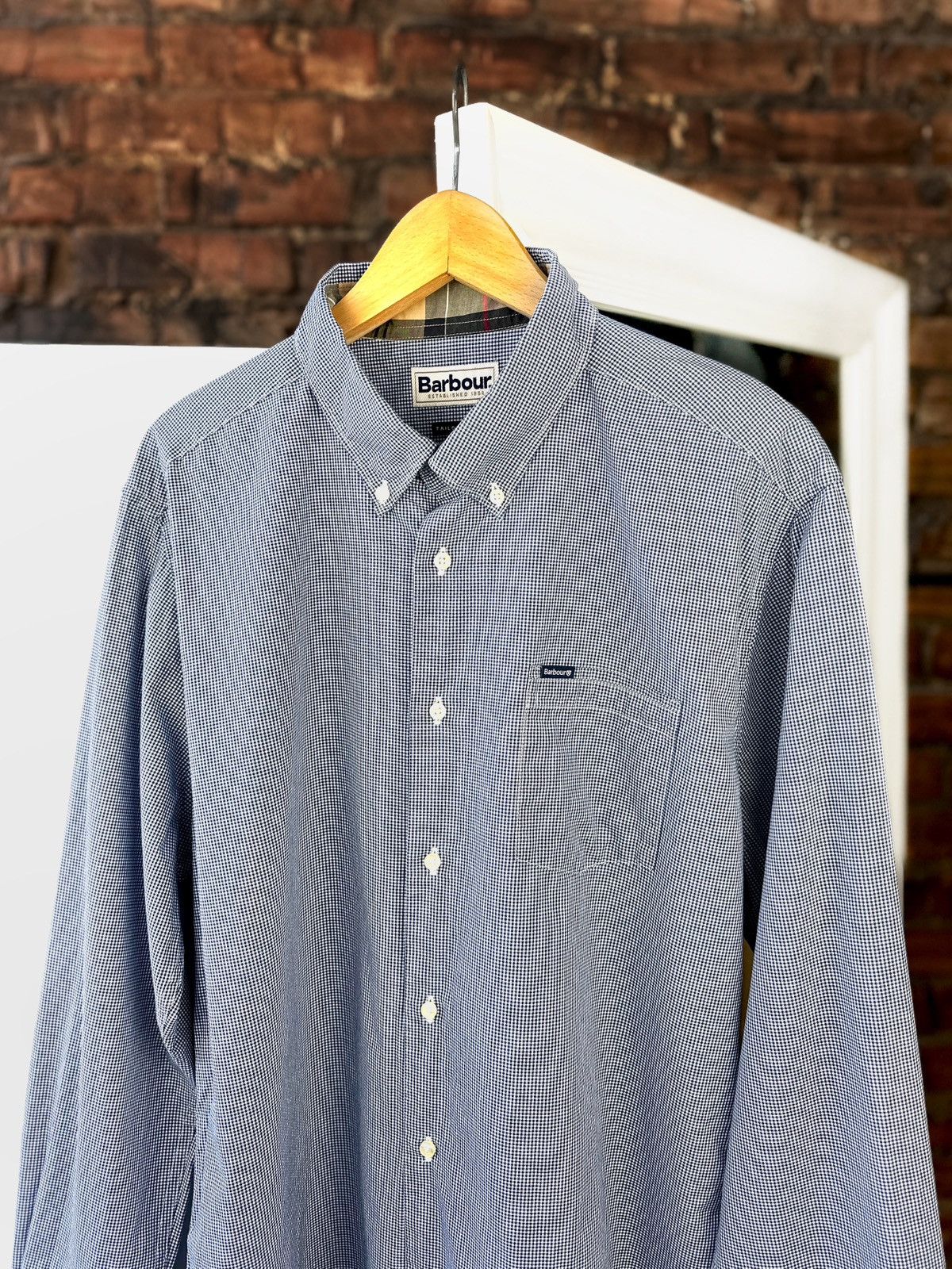 Barbour Men’s Barbour Shirts Button Up Plaid Light Blue Size: XL Size US XL / EU 56 / 4 - 2 Thumbnail