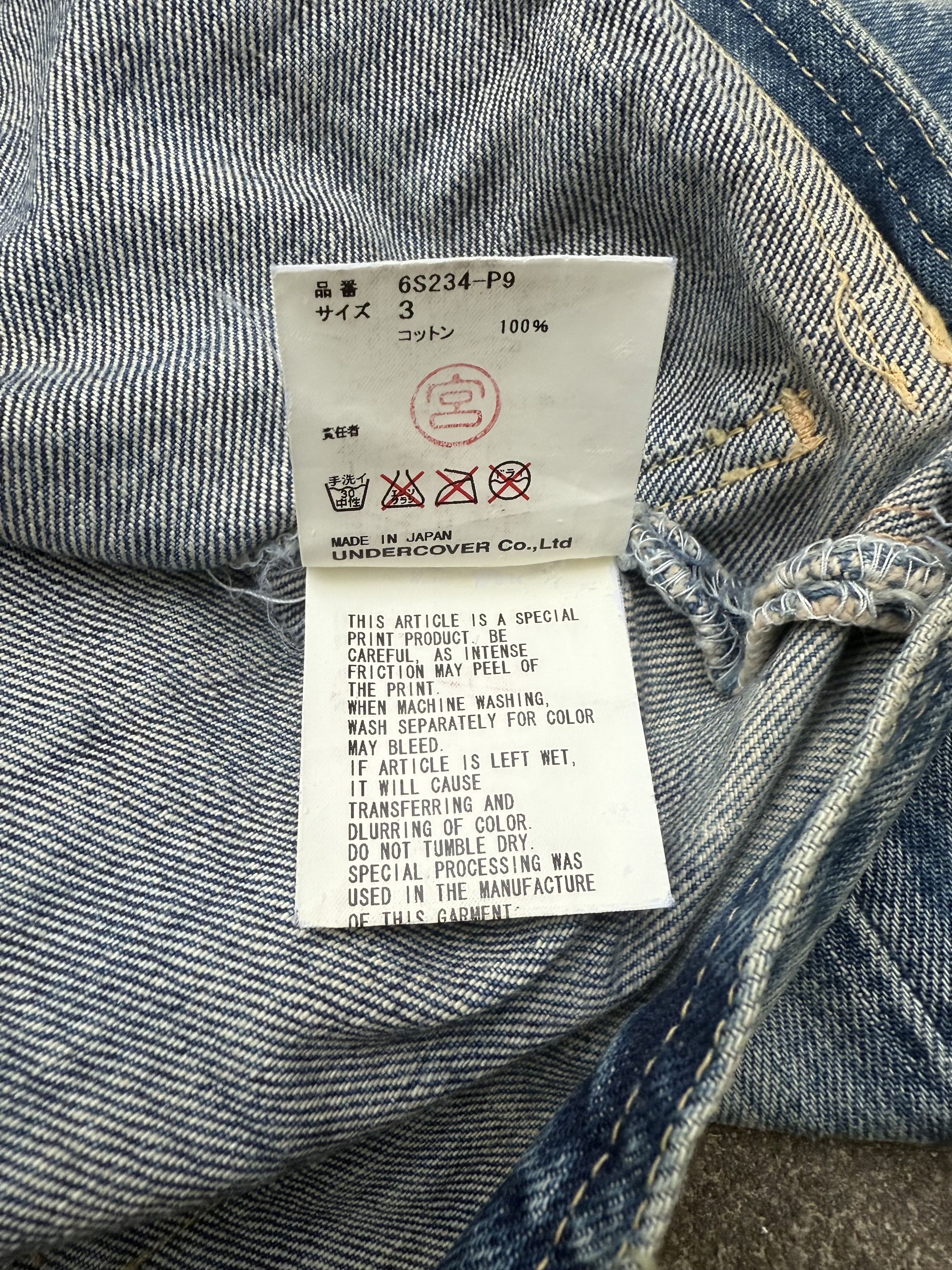 Undercover SS06 "T" Flared Chuuut! Denim Size US 32 / EU 48 - 9 Thumbnail