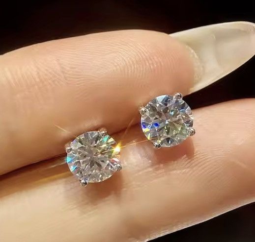 Jewelry Luxury 1.0 CT Cushion Cut Halo Stud Earrings (Pair) | Size ONE SIZE - 3 Thumbnail