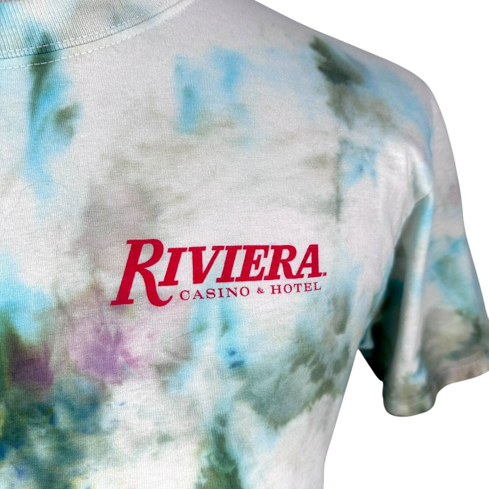 Fruit Of The Loom Riviera Casino 25th Anniversary T-Shirt Men's M Tie Dye Y2K Size US M / EU 48-50 / 2 - 2 Thumbnail