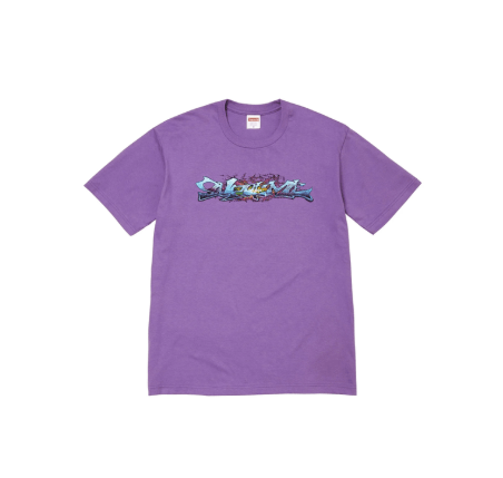 Supreme Supreme Tag Tee Purple • M Size US M / EU 48-50 / 2 - 2 Thumbnail