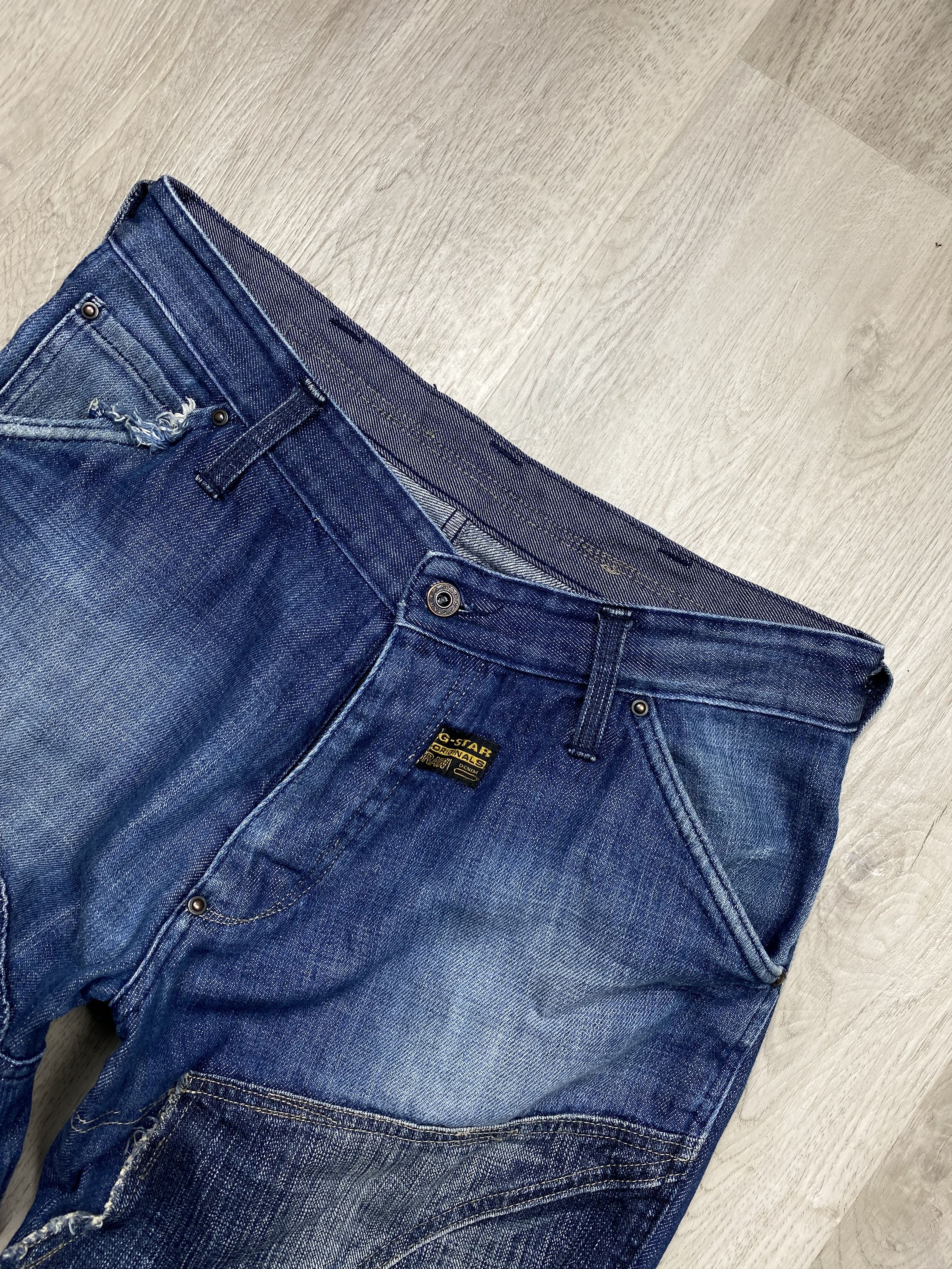 G-Star G Star Raw Mens Denim Pants Double Knee Y2K Size US 33 - 2 Thumbnail