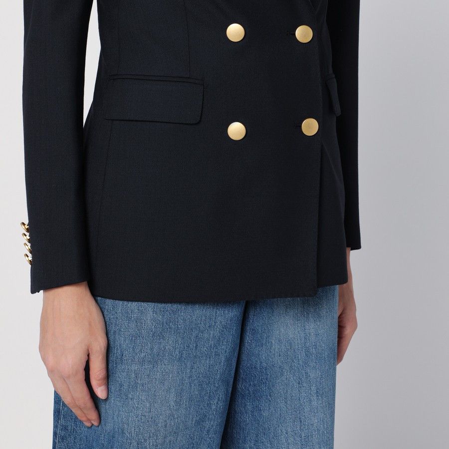 Tagliatore o1d2blof1024 Double-Breasted Jacket In Navy Blue Size L / US 10 / IT 46 - 4 Thumbnail