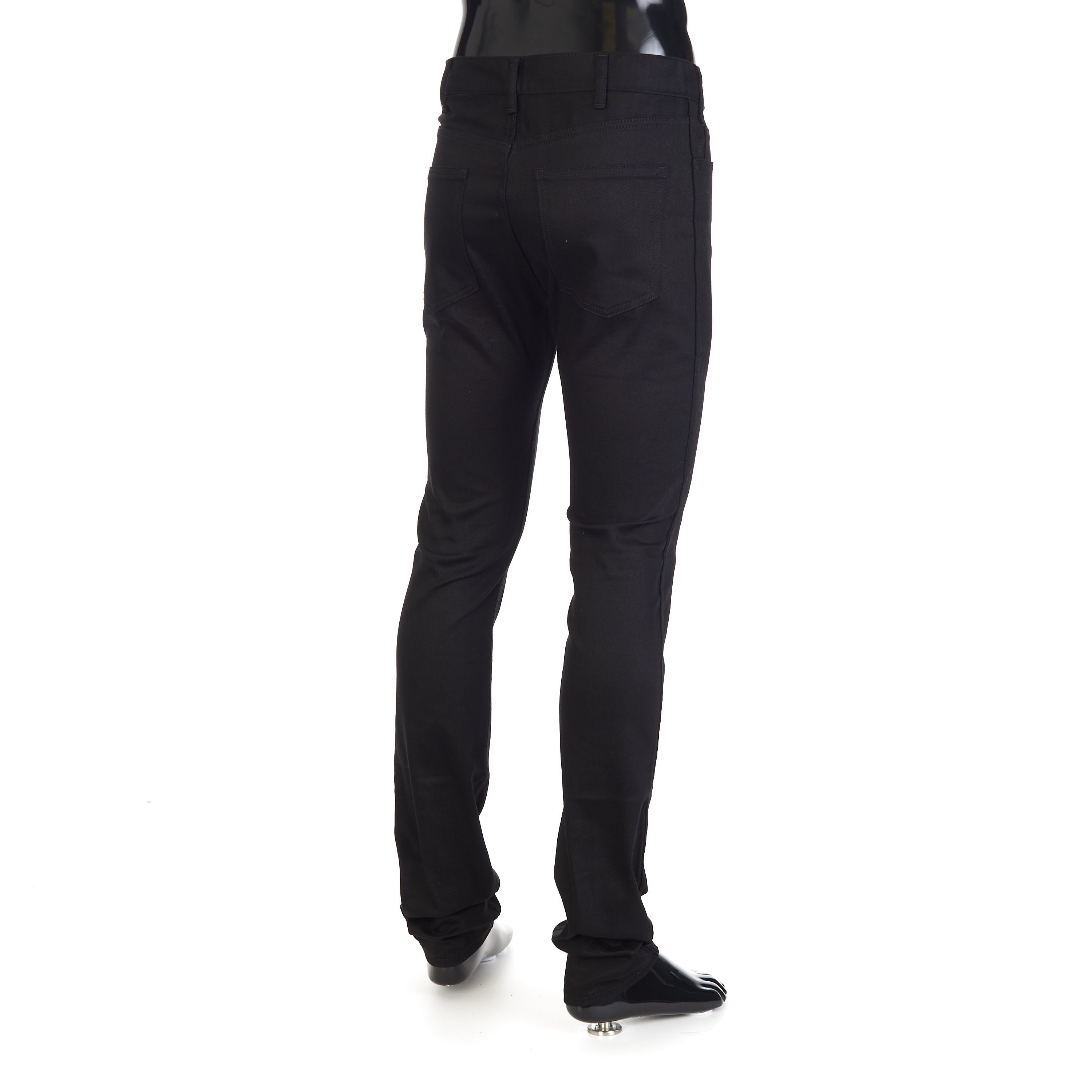 Celine Skinny Jeans - Vintage Pure Black Wash Denim, Low-Rise Size US 30 / EU 46 - 6 Thumbnail