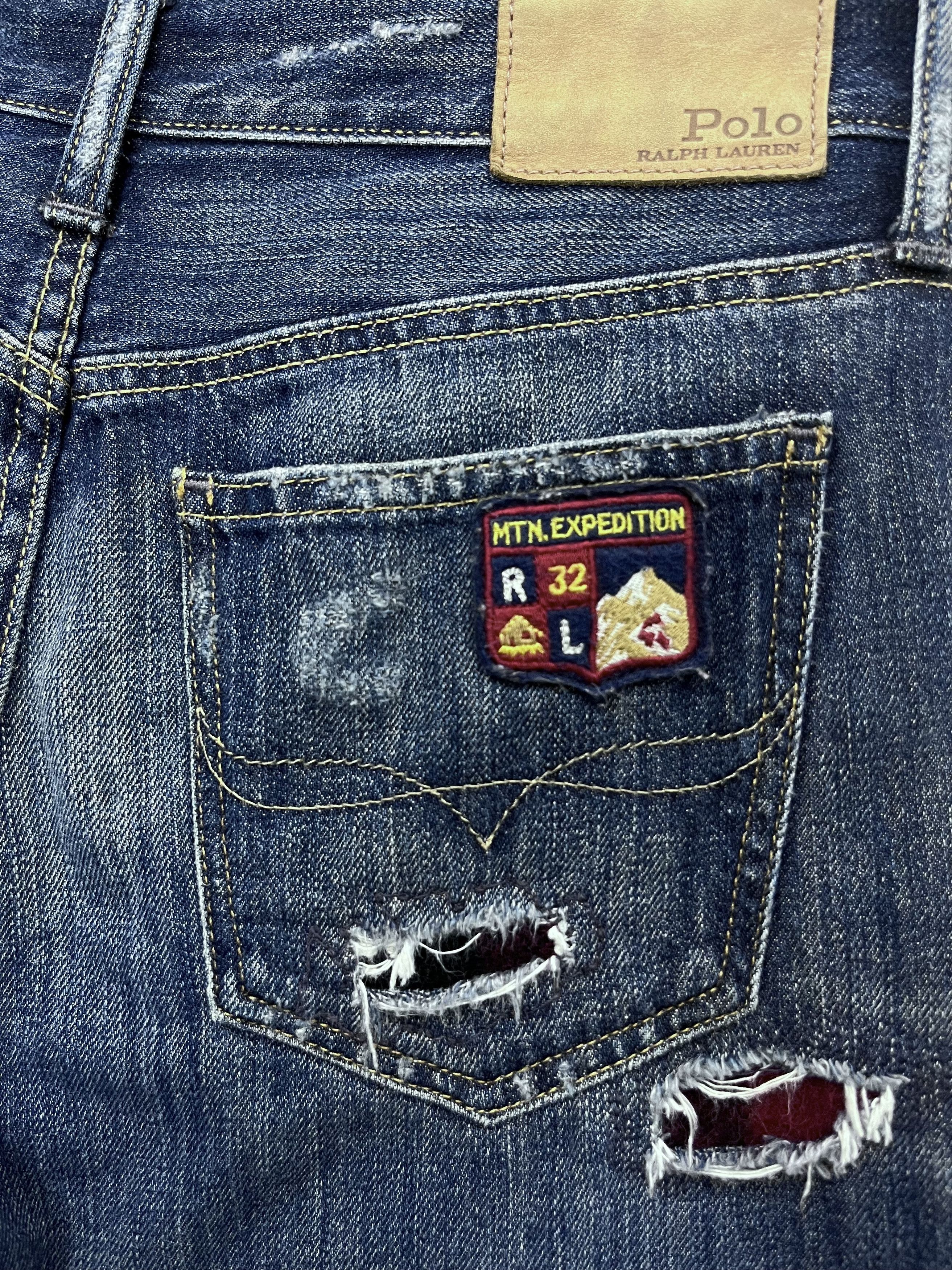 Polo Ralph Lauren 🔥POLO RALPH LAUREN Astor Slim Boyfried Fit Patchwork Denim Size 27" / US 4 / IT 40 - 13 Thumbnail
