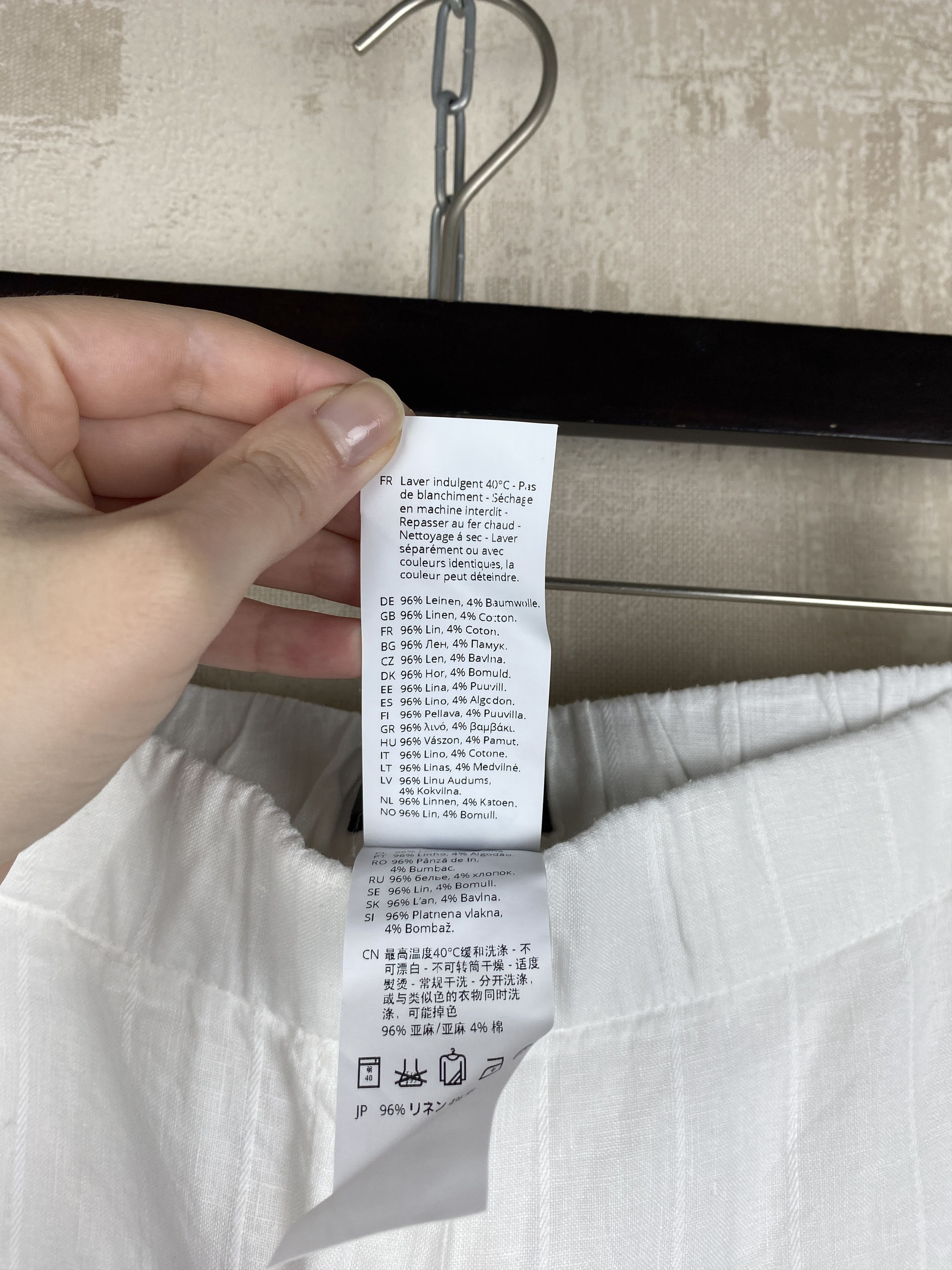 Other Oska Linen White Relaxed Boho Trousers Pants Size 27" / US 4 / IT 40 - 9 Thumbnail