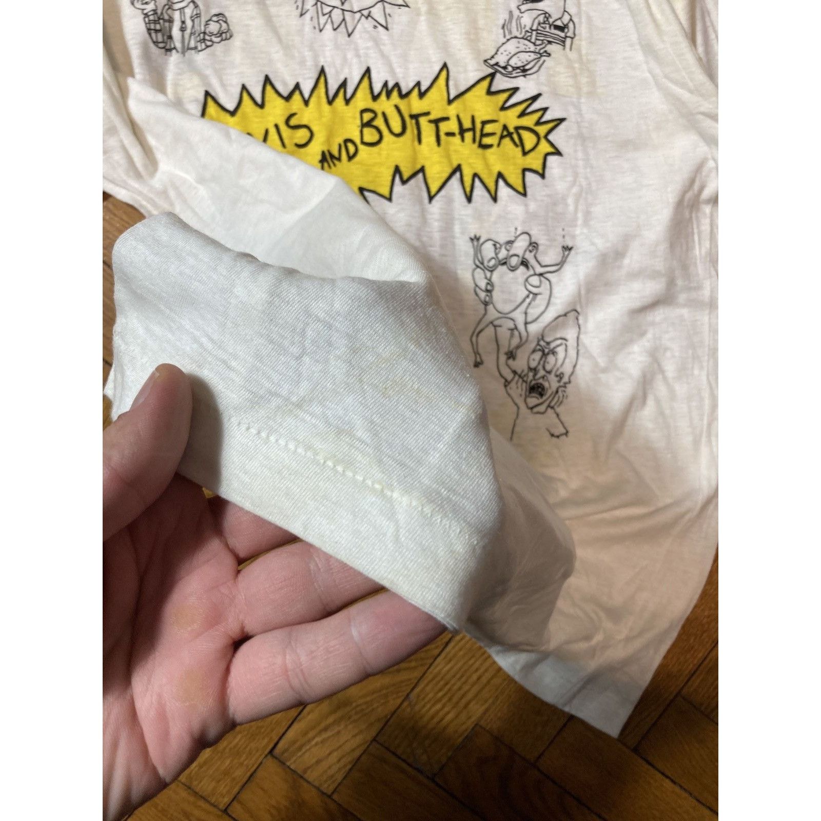 Mtv × Vintage Vintage 90s MTV Beavis and Butthead Huh Huh Huh tee Size US S / EU 44-46 / 1 - 10 Thumbnail